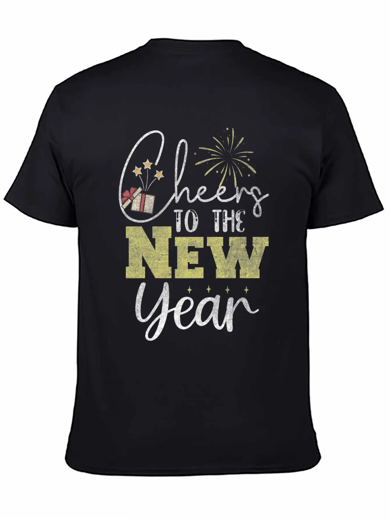 Happy New Year 2024, New Year's Eve Outfit Unisex Short Sleeve Soft Cotton T-Shirt – Casual Everyday Wear