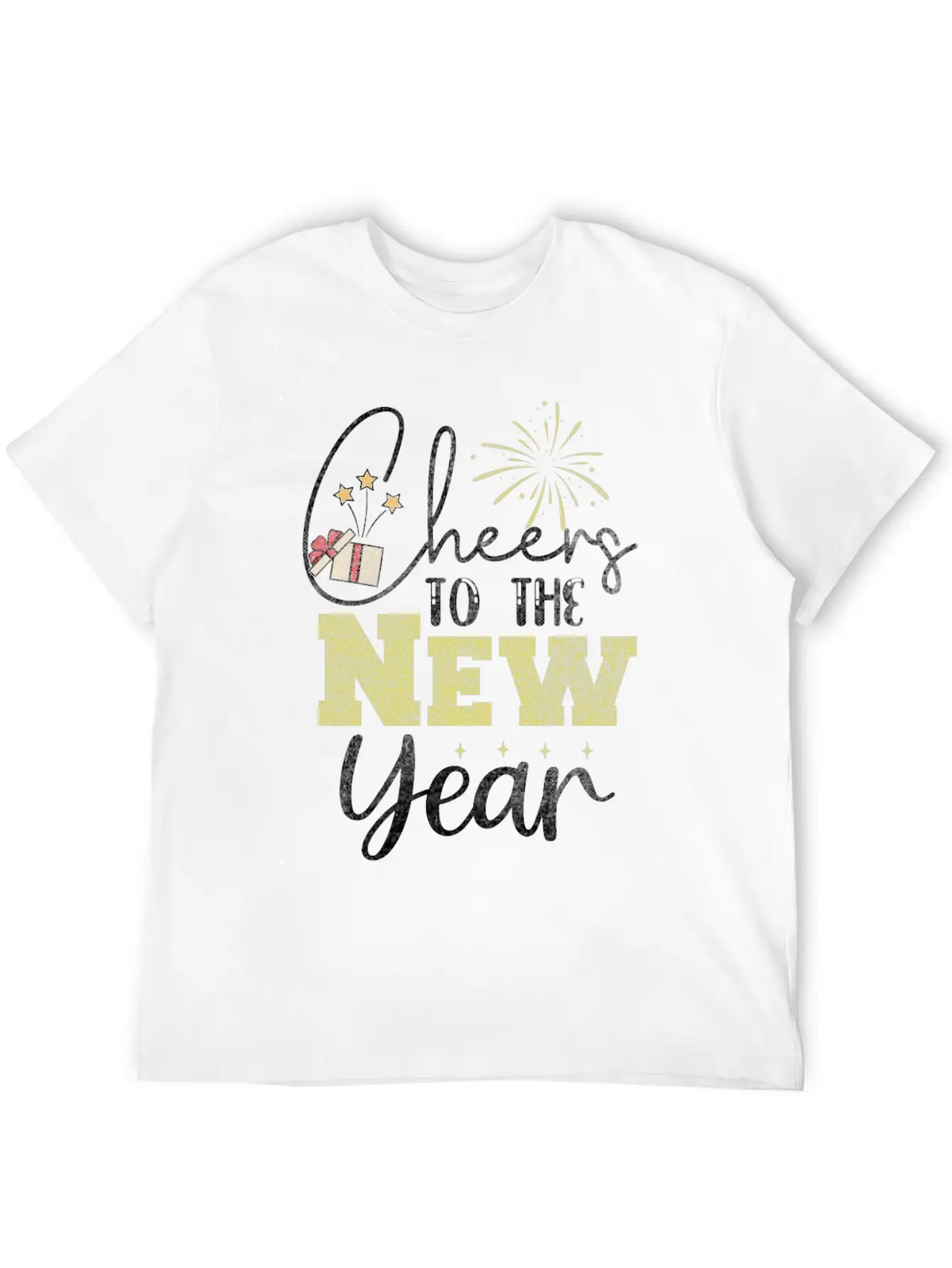 Happy New Year 2024, New Year's Eve Outfit Unisex Short Sleeve Soft Cotton T-Shirt – Casual Everyday Wear