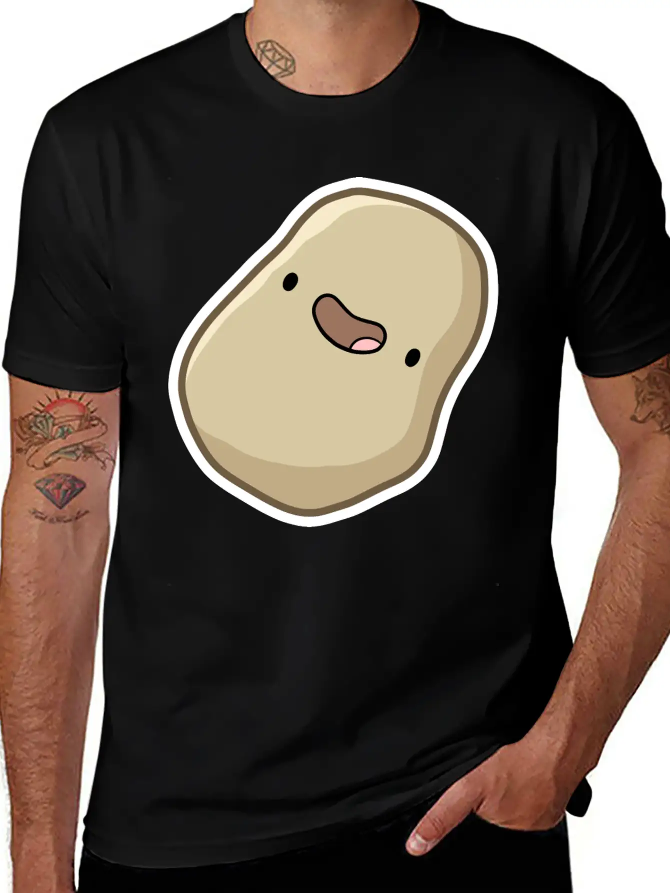 Happy Potato Stylish Everyday T-Shirt – Unisex Basic Cotton Tee