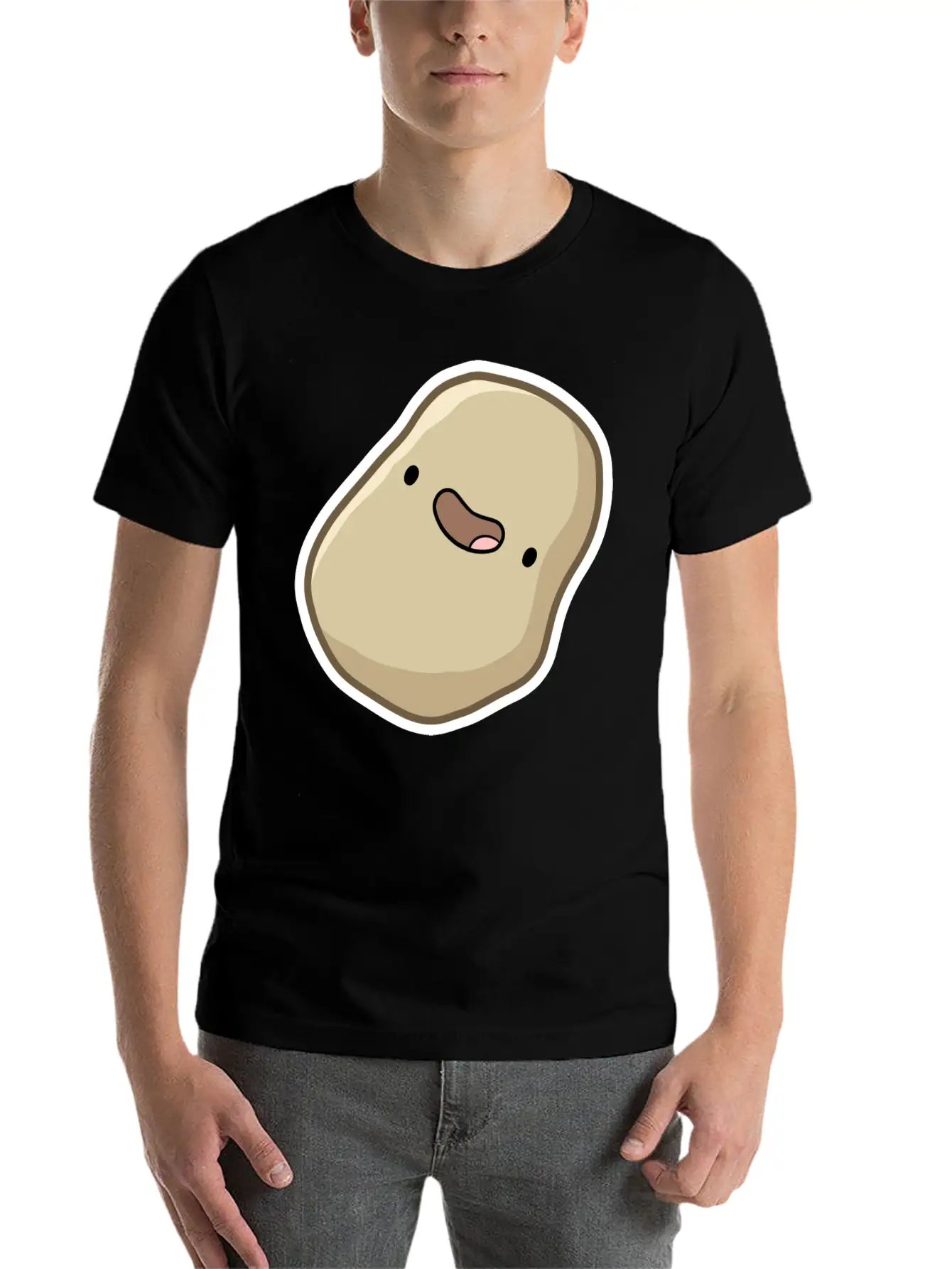 Happy Potato Stylish Everyday T-Shirt – Unisex Basic Cotton Tee