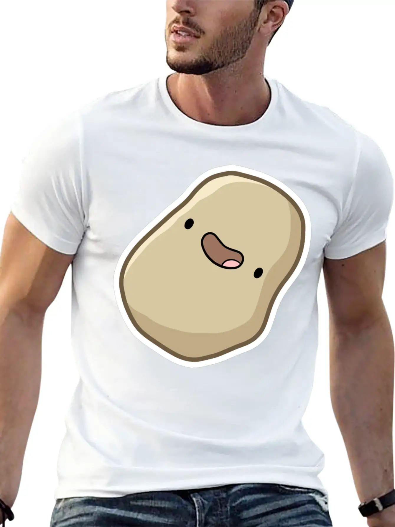 Happy Potato Stylish Everyday T-Shirt – Unisex Basic Cotton Tee