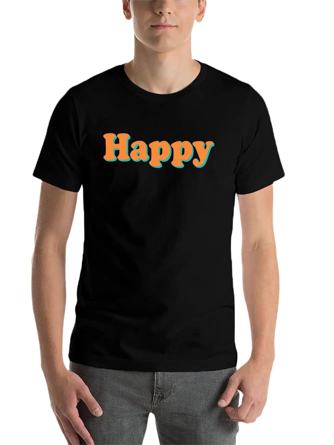 Happy Stylish Everyday T-Shirt – Unisex Basic Cotton Tee