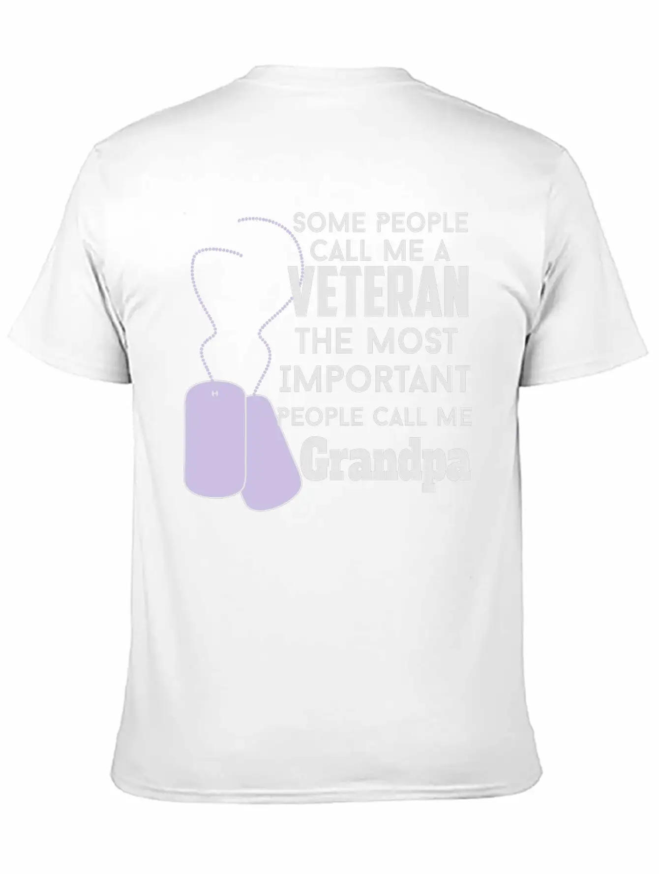 Happy Veteran Grandpa Unisex Short Sleeve Soft Cotton T-Shirt – Casual Everyday Wear