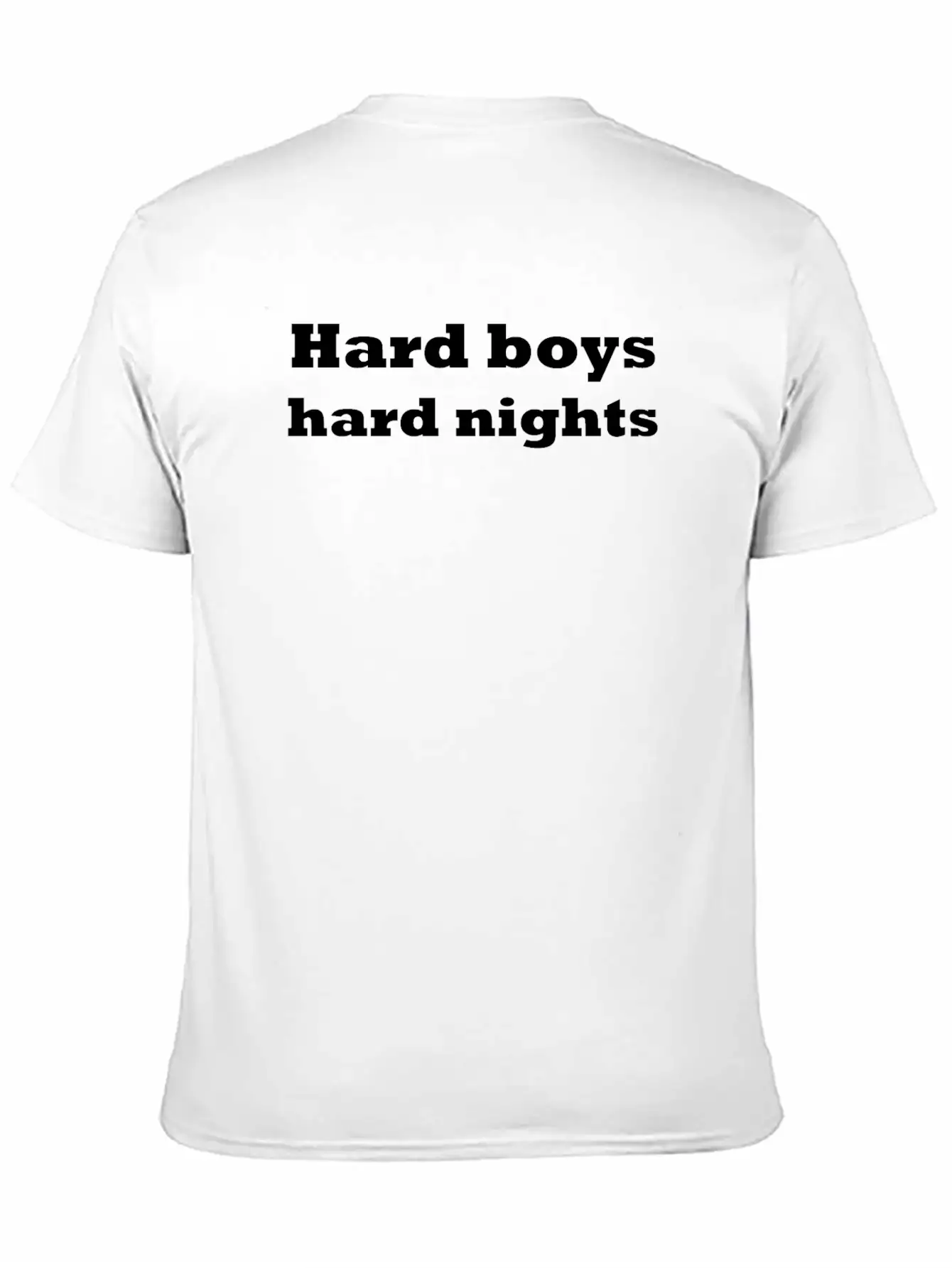 Hard Boys Hard Nights Stylish Everyday T-Shirt – Unisex Basic Cotton Tee