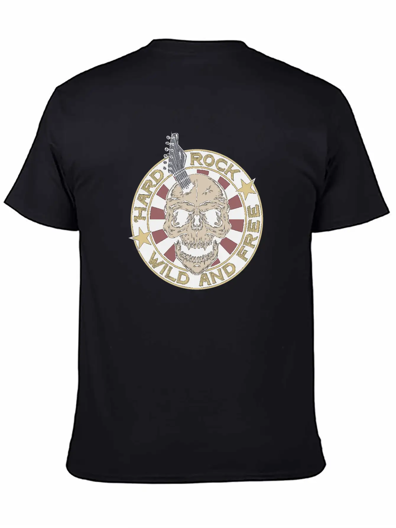 Hard Rock Music Festival Wild And Free Heavy Metal Unisex Short Sleeve Soft Cotton T-Shirt – Casual Everyday Wear