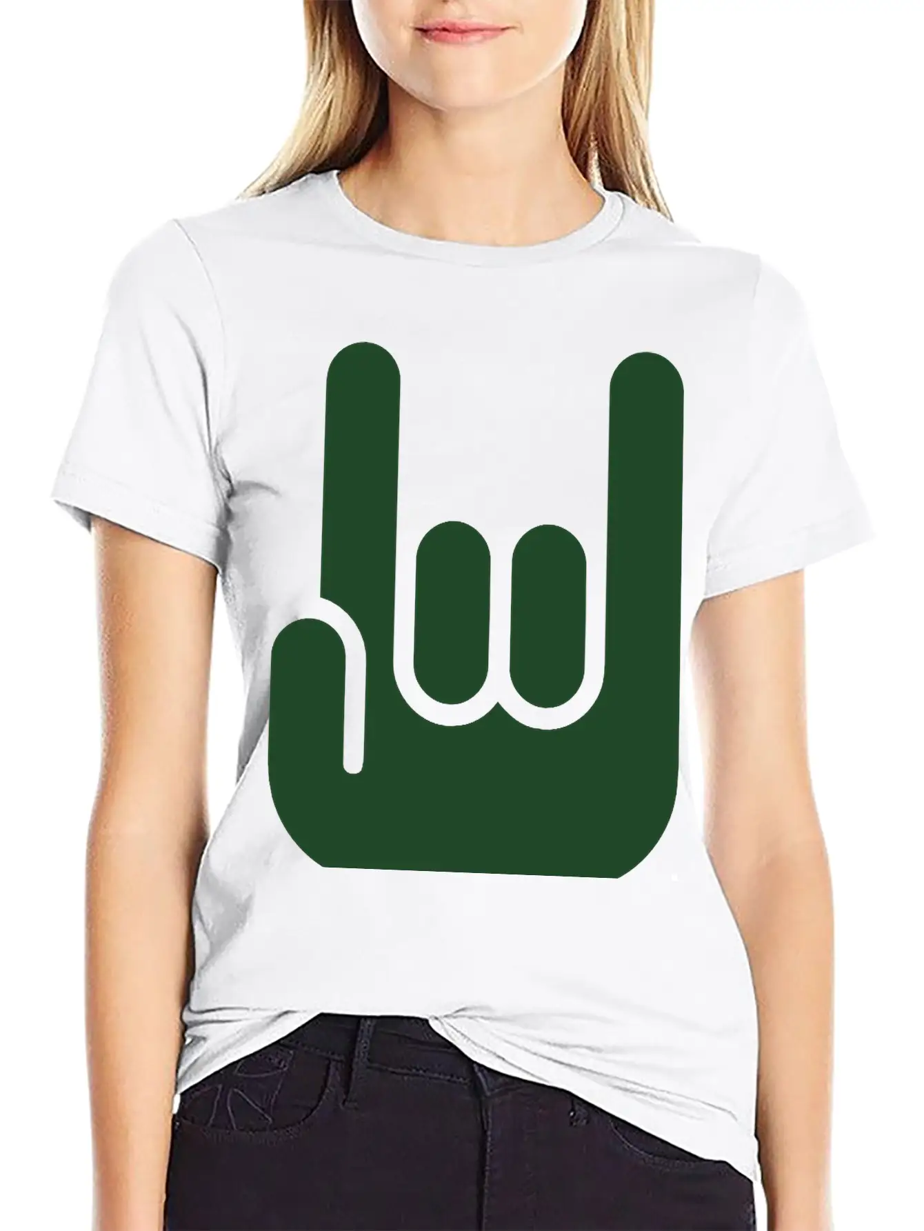 HARD ROCK - ROCK ON FINGERS Unisex Casual T-Shirt – Clean Design For Daily Comfort