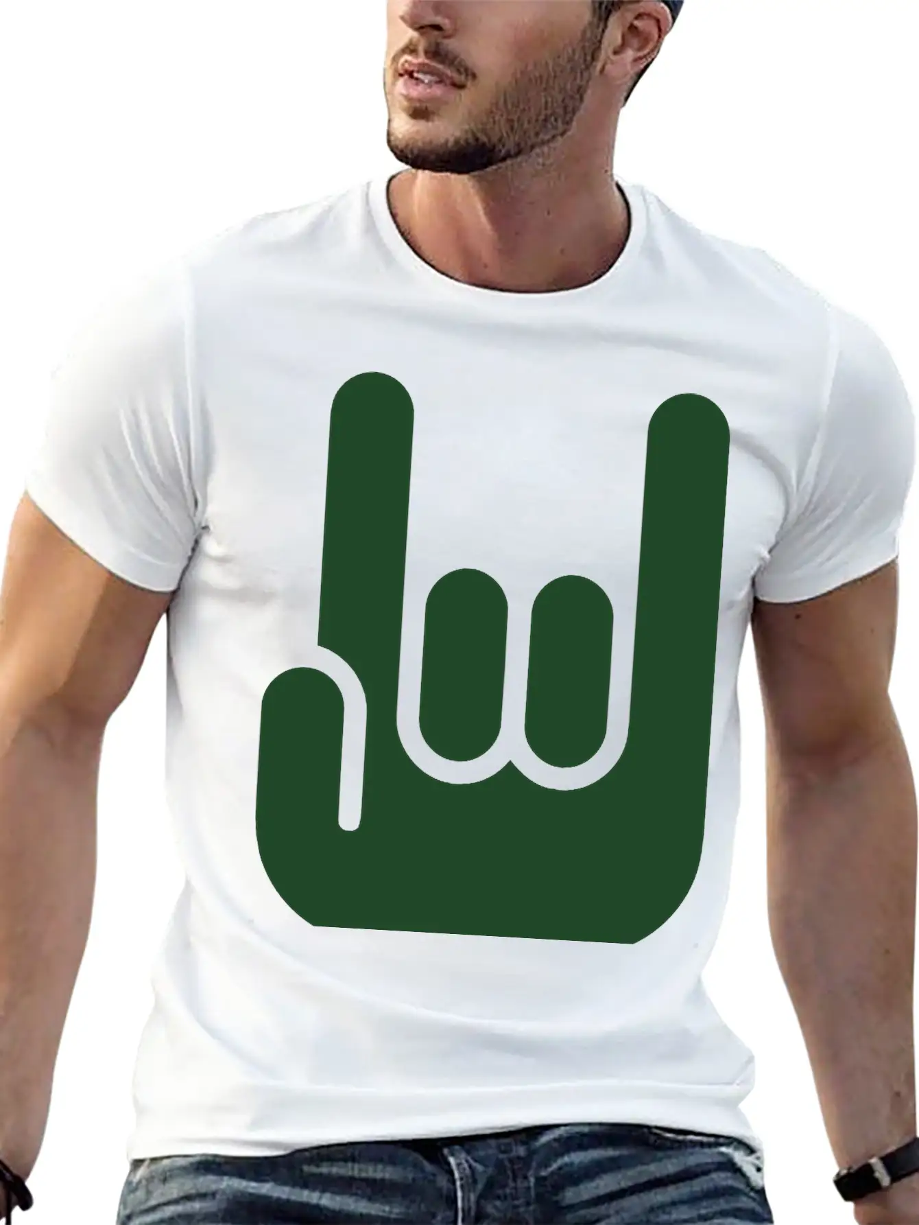 HARD ROCK - ROCK ON FINGERS Unisex Casual T-Shirt – Clean Design For Daily Comfort