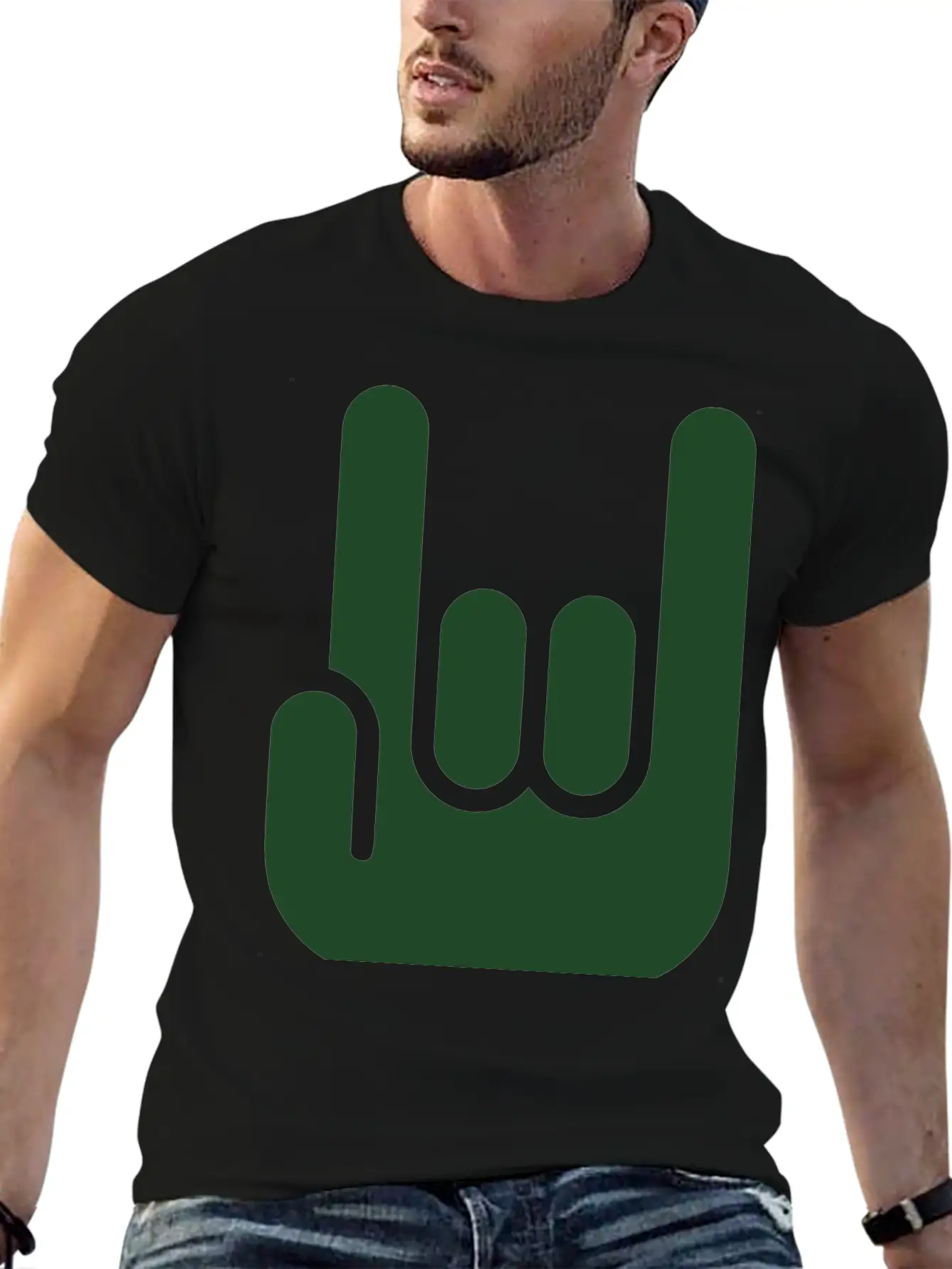 HARD ROCK - ROCK ON FINGERS Unisex Casual T-Shirt – Clean Design For Daily Comfort