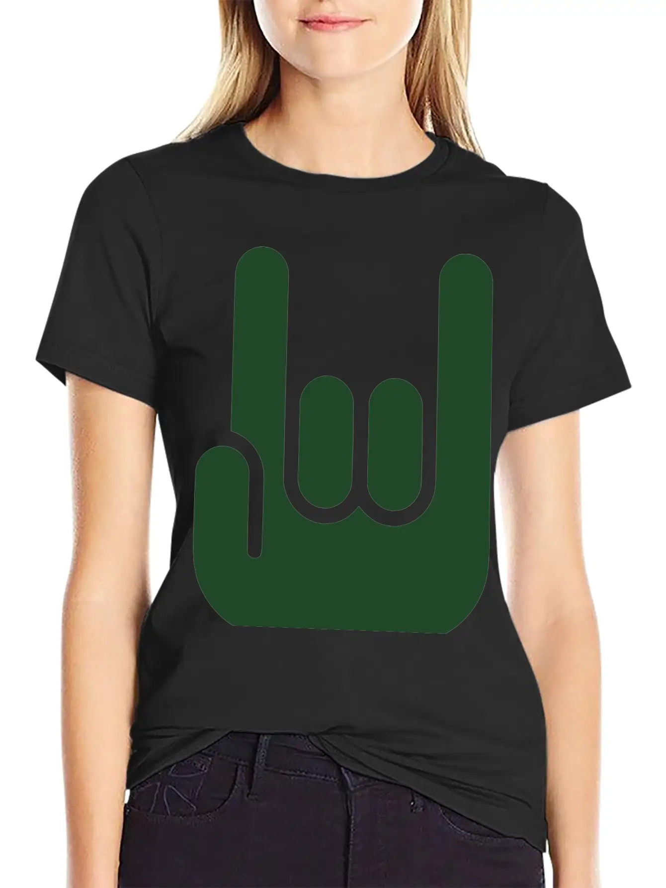 HARD ROCK - ROCK ON FINGERS Unisex Casual T-Shirt – Clean Design For Daily Comfort