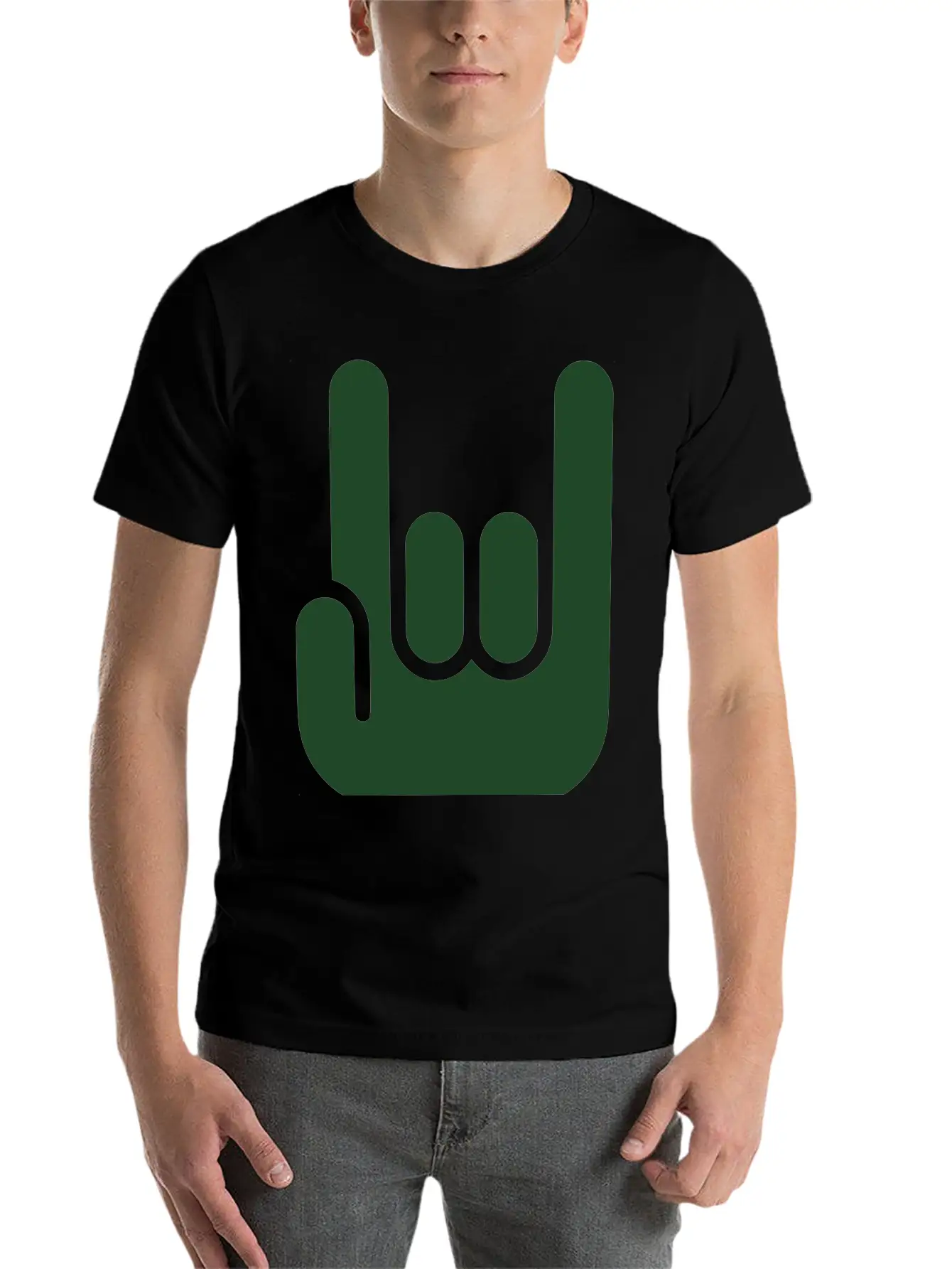 HARD ROCK - ROCK ON FINGERS Unisex Casual T-Shirt – Clean Design For Daily Comfort