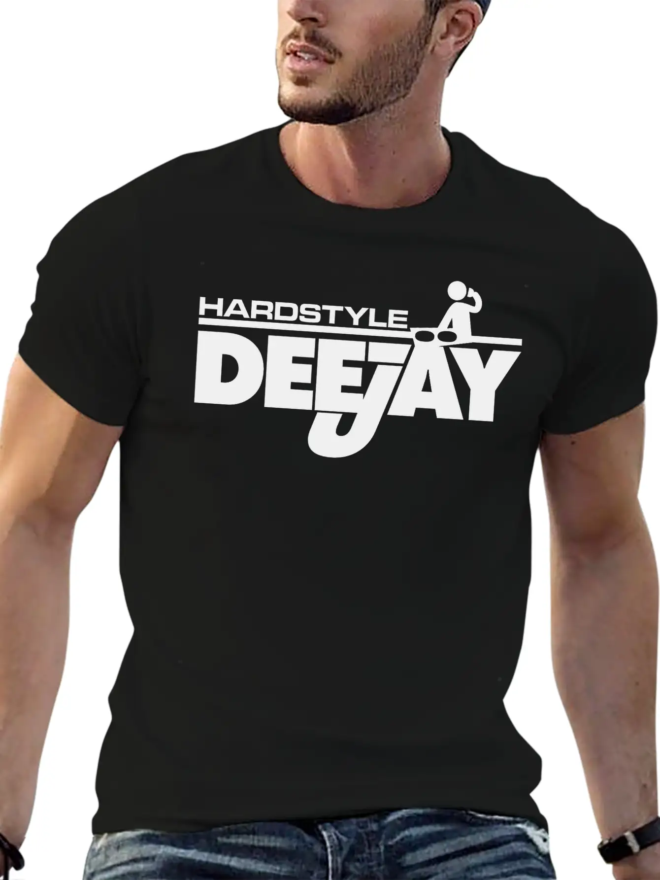 Hardstyle Deejay Comfortable Minimalist Graphic Tee – Summer Style Essential