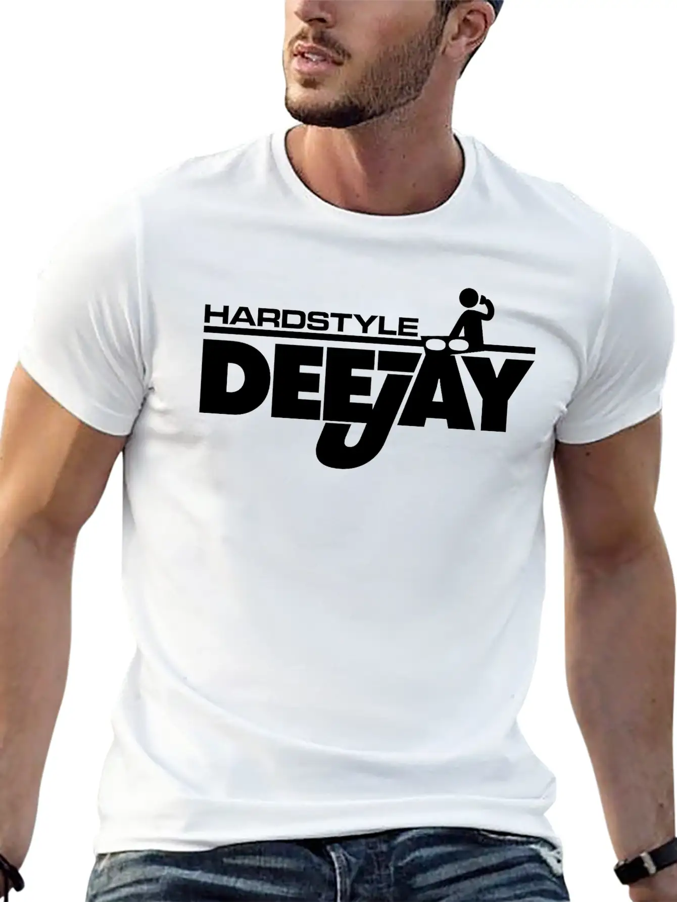 Hardstyle Deejay Comfortable Minimalist Graphic Tee – Summer Style Essential