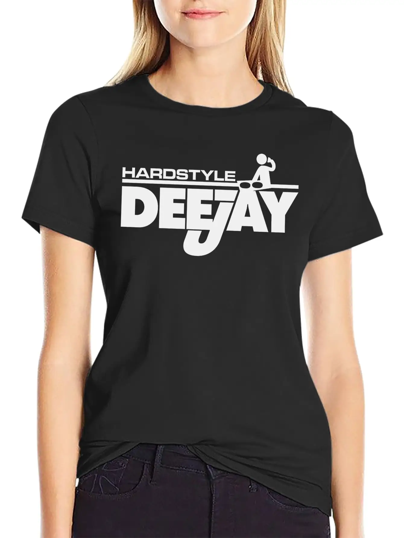 Hardstyle Deejay Comfortable Minimalist Graphic Tee – Summer Style Essential