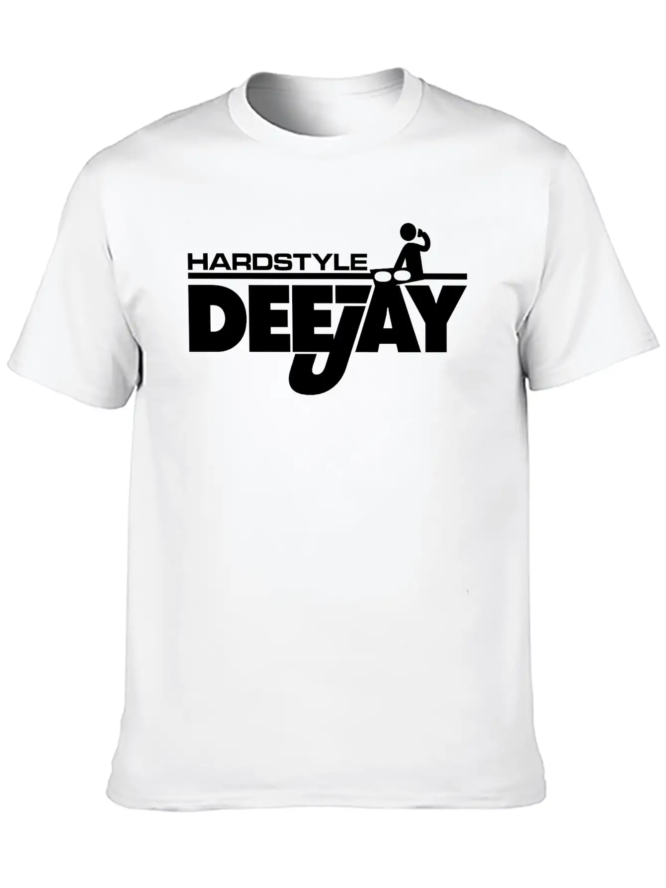Hardstyle Deejay Comfortable Minimalist Graphic Tee – Summer Style Essential