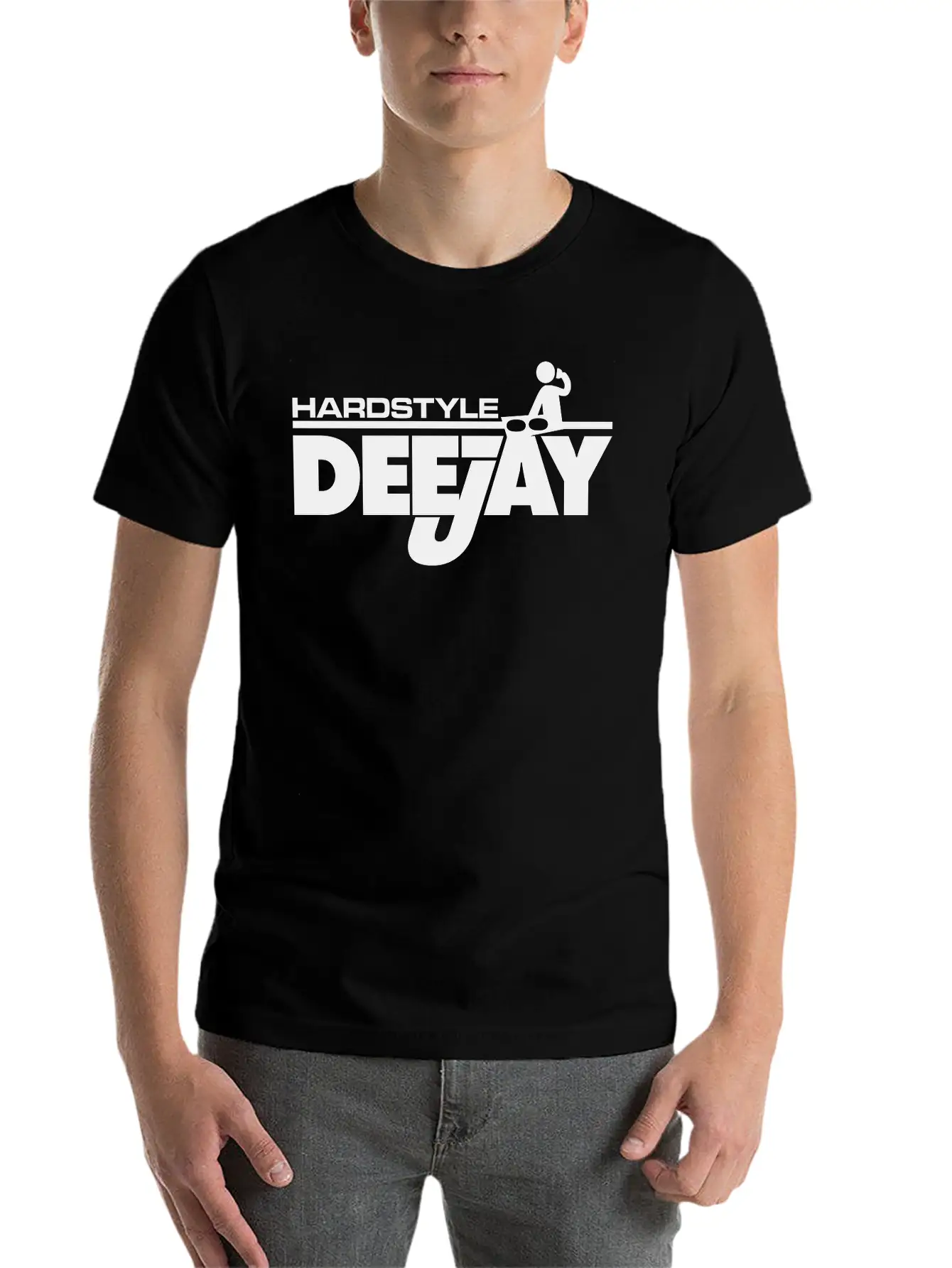 Hardstyle Deejay Comfortable Minimalist Graphic Tee – Summer Style Essential