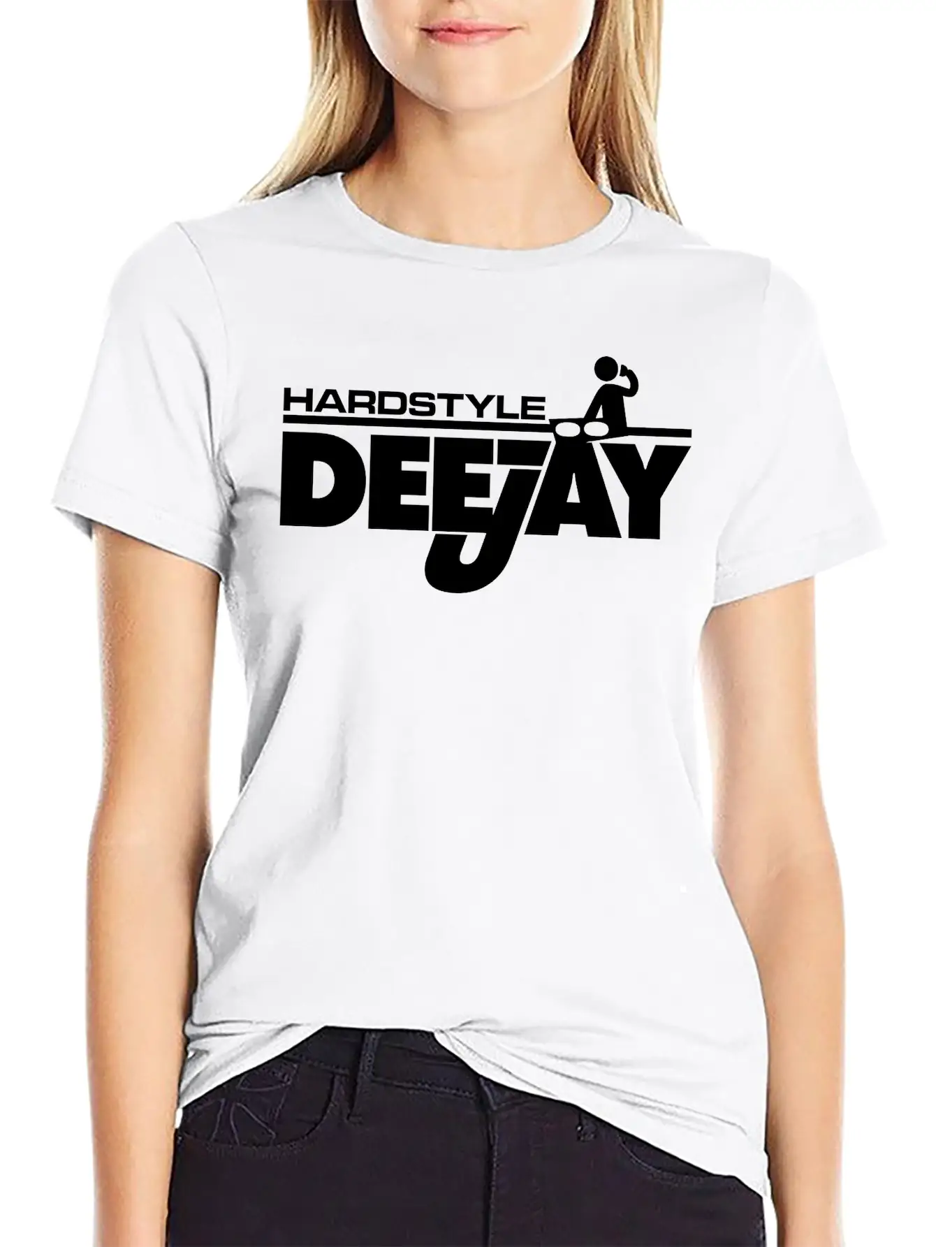 Hardstyle Deejay Comfortable Minimalist Graphic Tee – Summer Style Essential