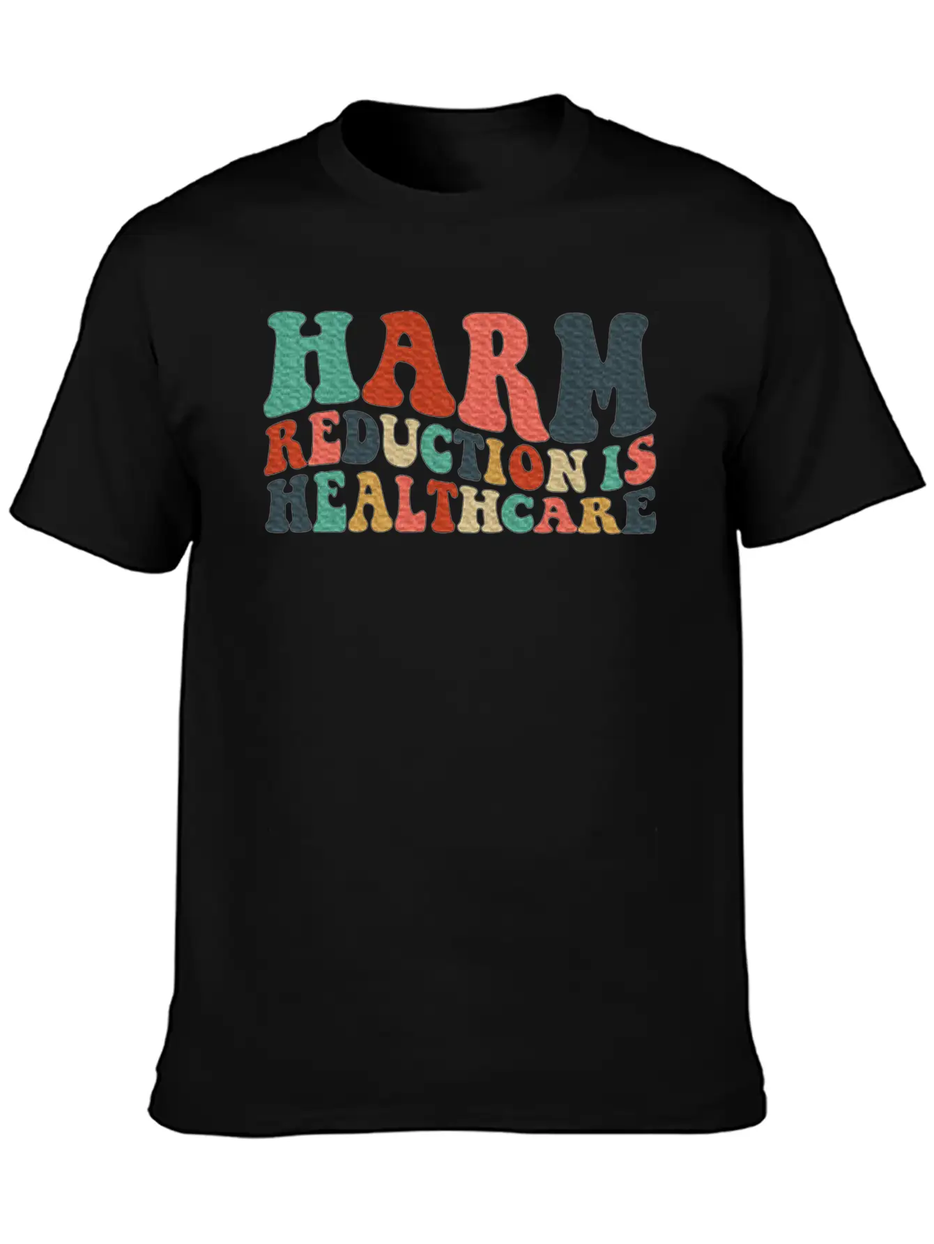Harm Reduction Is Healthcare Art Teens Timeless Short Sleeve Tee – Comfy And Minimalist Design