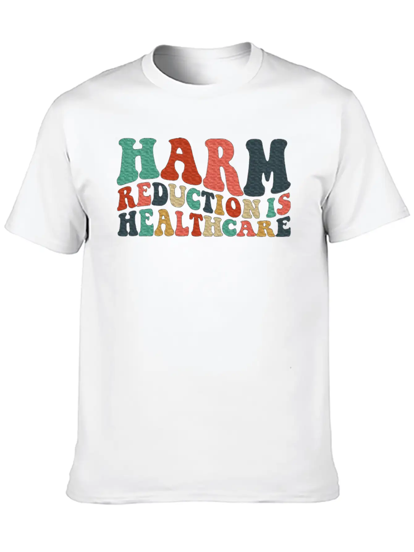 Harm Reduction Is Healthcare Art Teens Timeless Short Sleeve Tee – Comfy And Minimalist Design