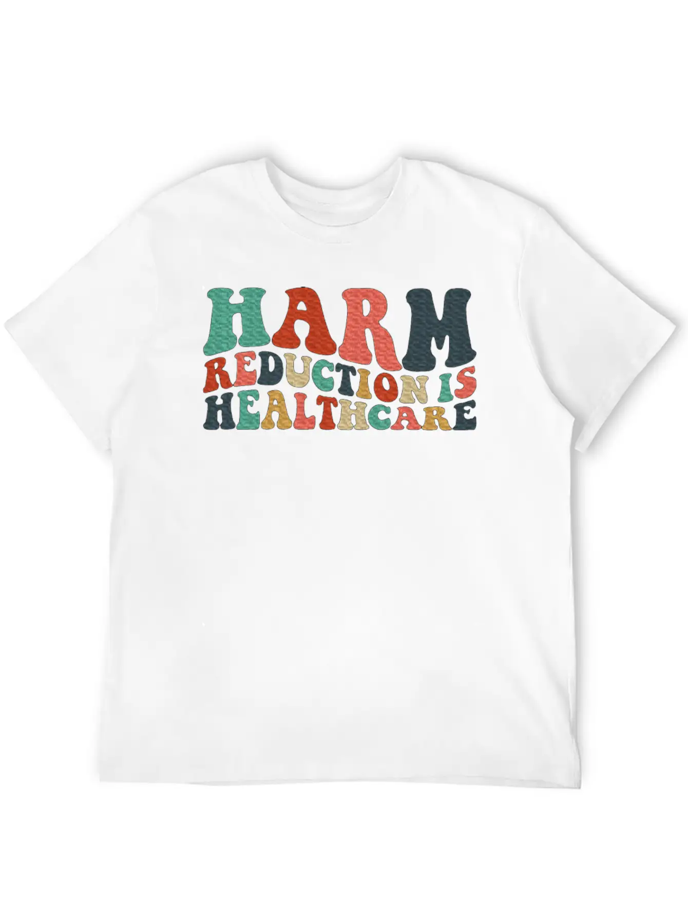 Harm Reduction Is Healthcare Art Teens Timeless Short Sleeve Tee – Comfy And Minimalist Design