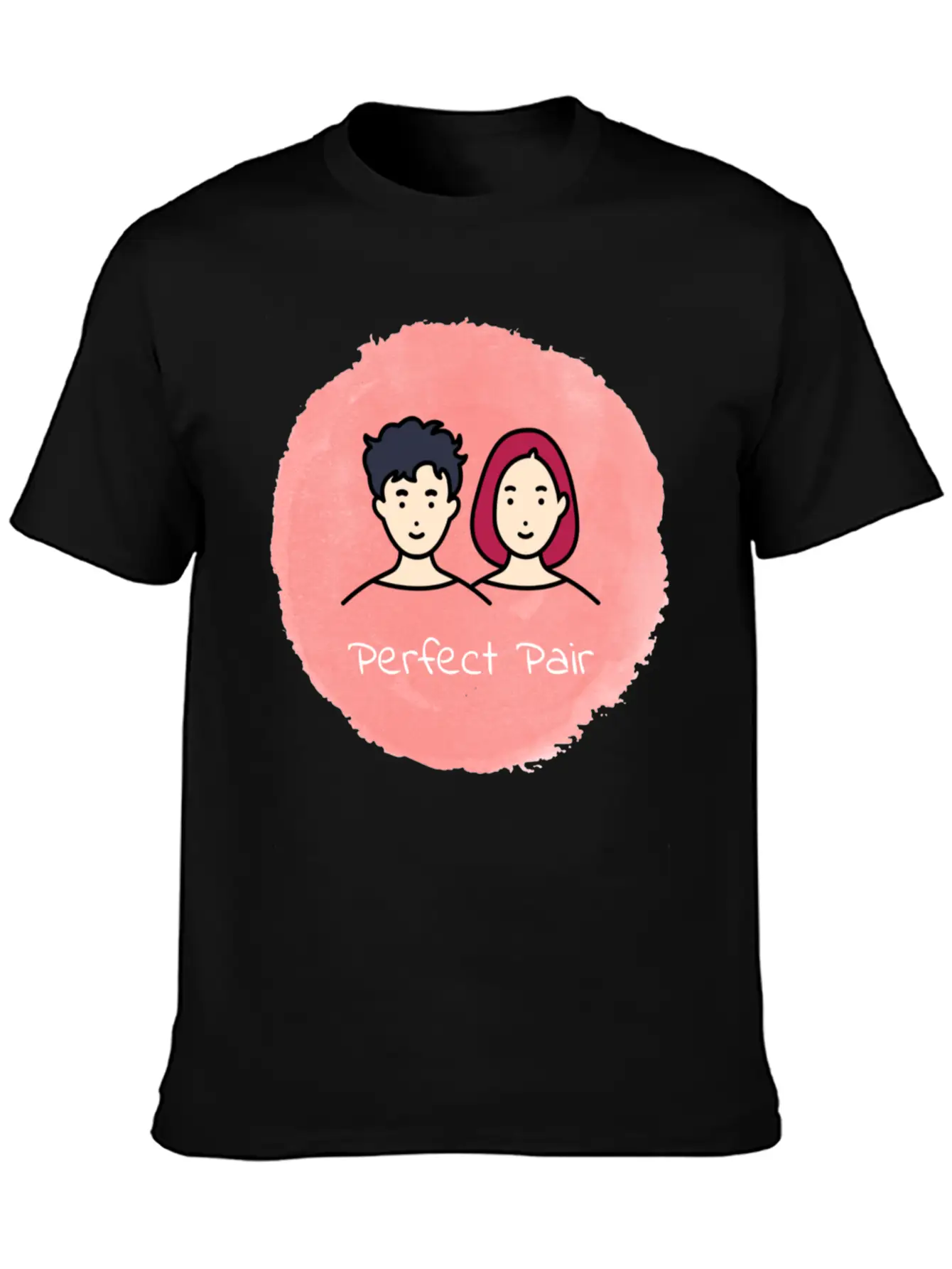 Harmony Duo 💑 Unisex Short Sleeve Soft Cotton T-Shirt – Casual Everyday Wear