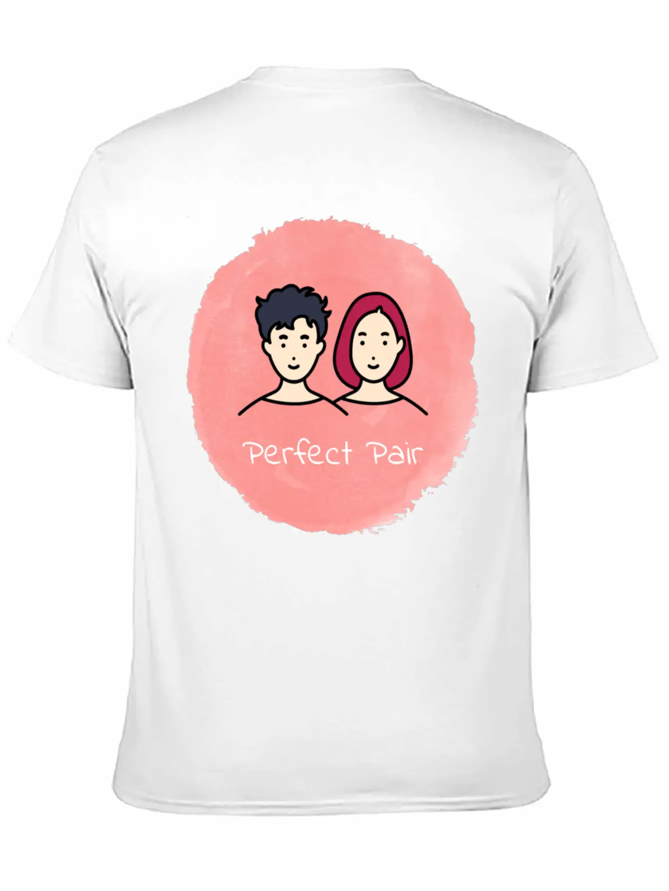 Harmony Duo 💑 Unisex Short Sleeve Soft Cotton T-Shirt – Casual Everyday Wear