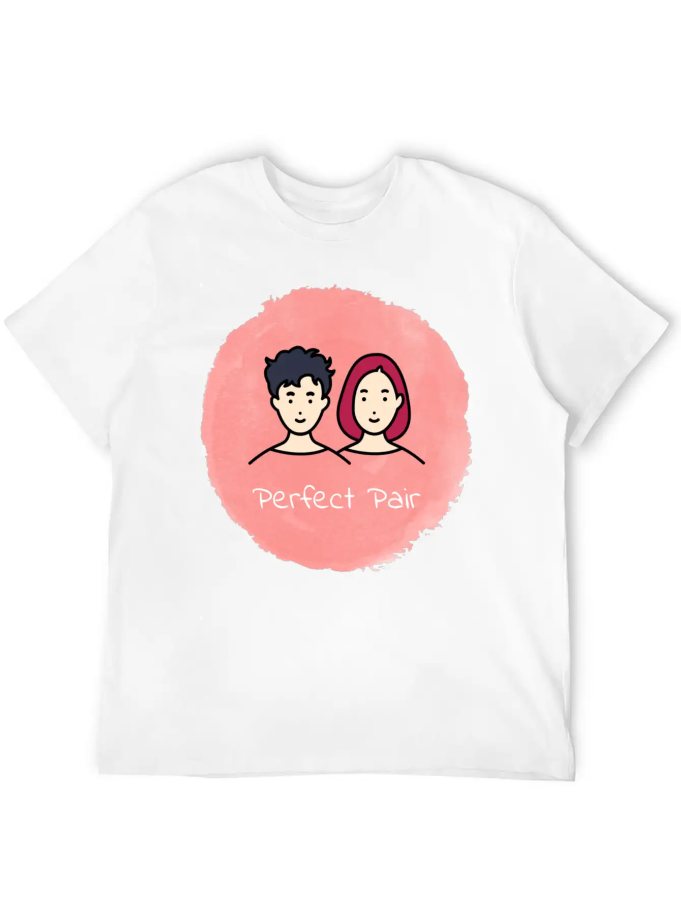 Harmony Duo 💑 Unisex Short Sleeve Soft Cotton T-Shirt – Casual Everyday Wear