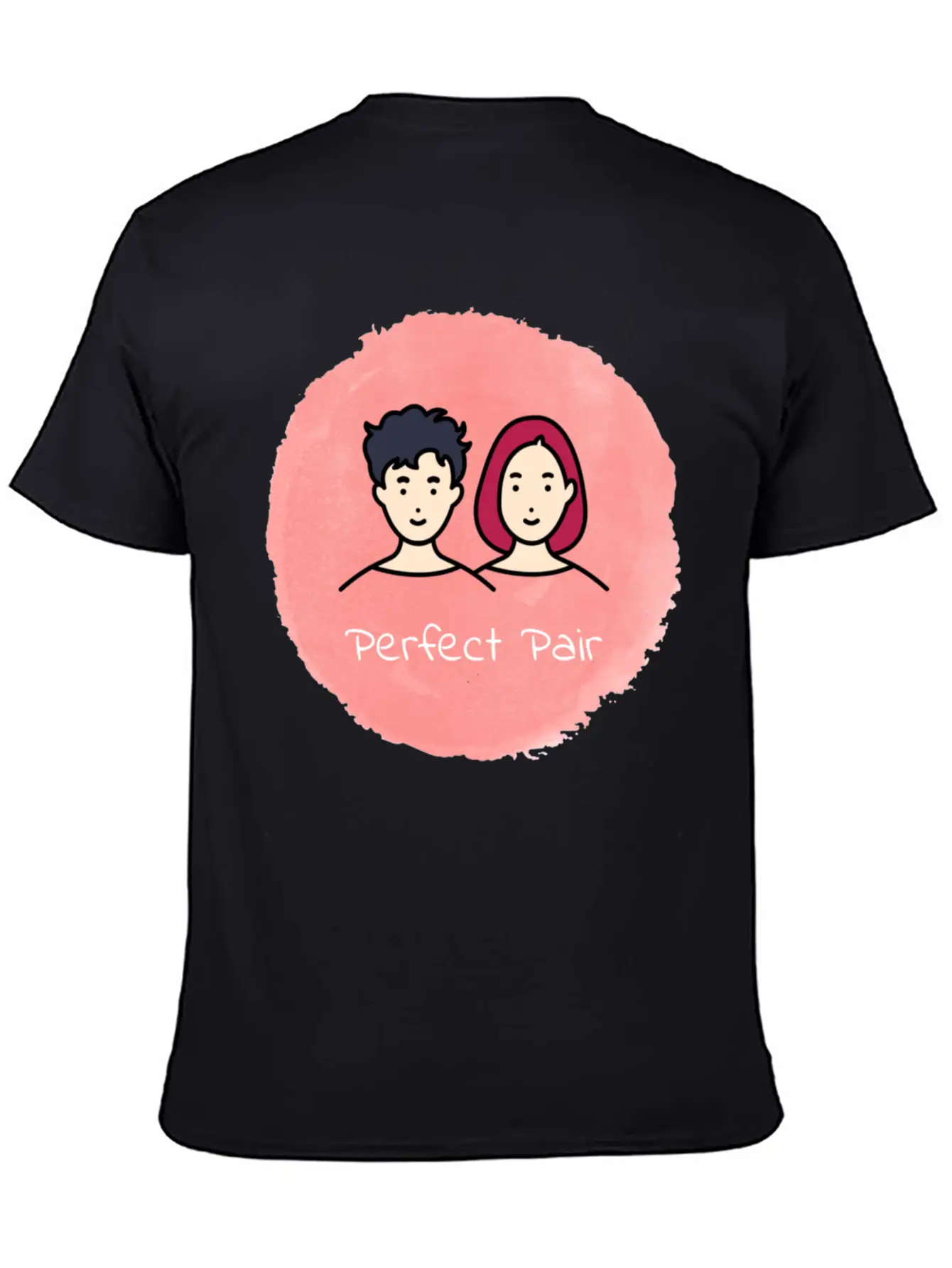 Harmony Duo 💑 Unisex Short Sleeve Soft Cotton T-Shirt – Casual Everyday Wear