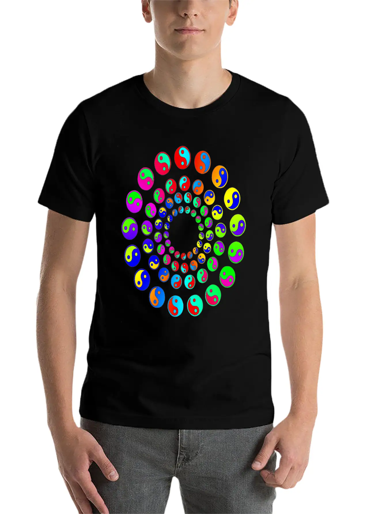 Harmony Phases Of Light Basic Graphic T-Shirt – Daily Comfort In Soft Cotton