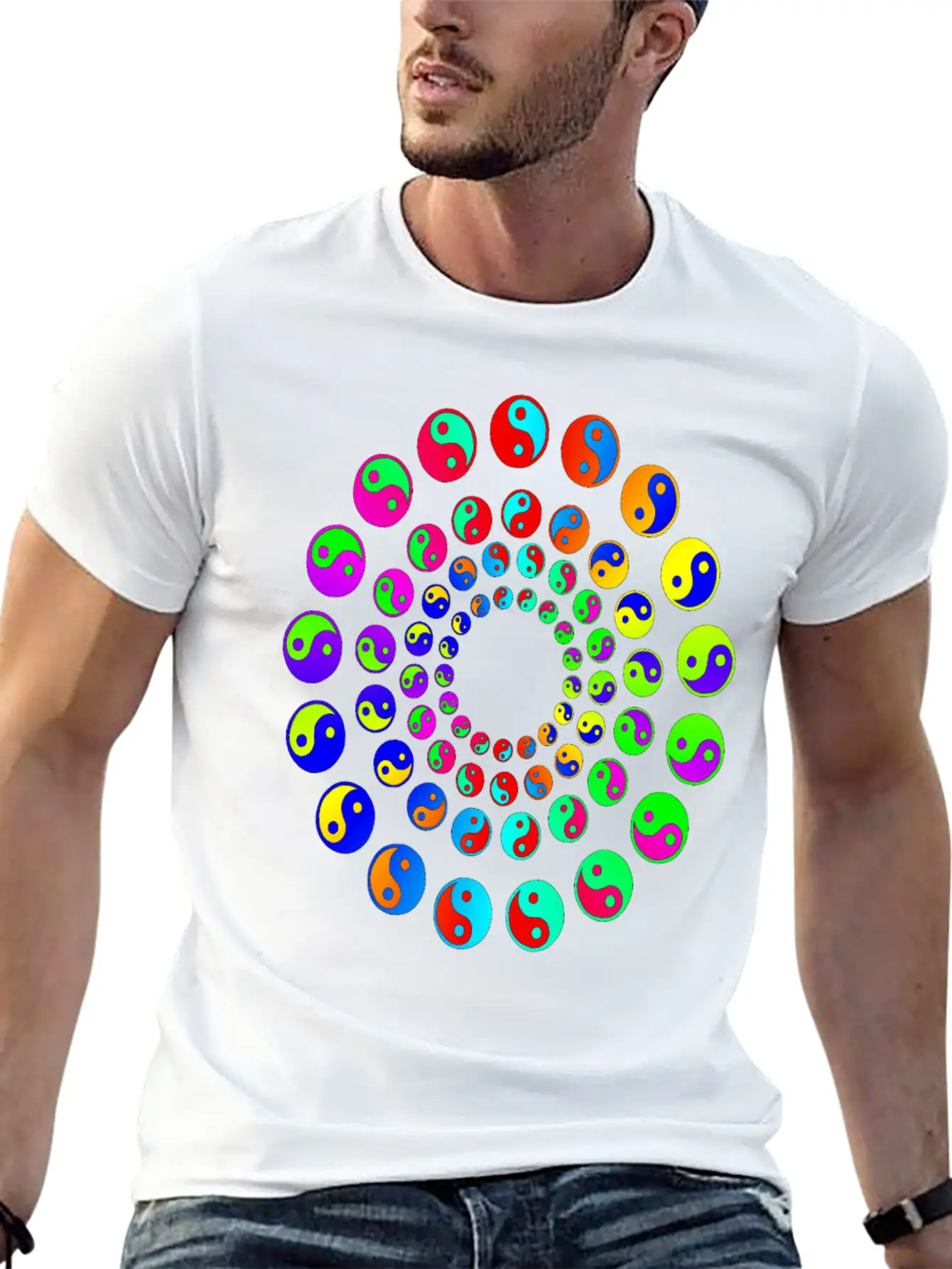 Harmony Phases Of Light Basic Graphic T-Shirt – Daily Comfort In Soft Cotton