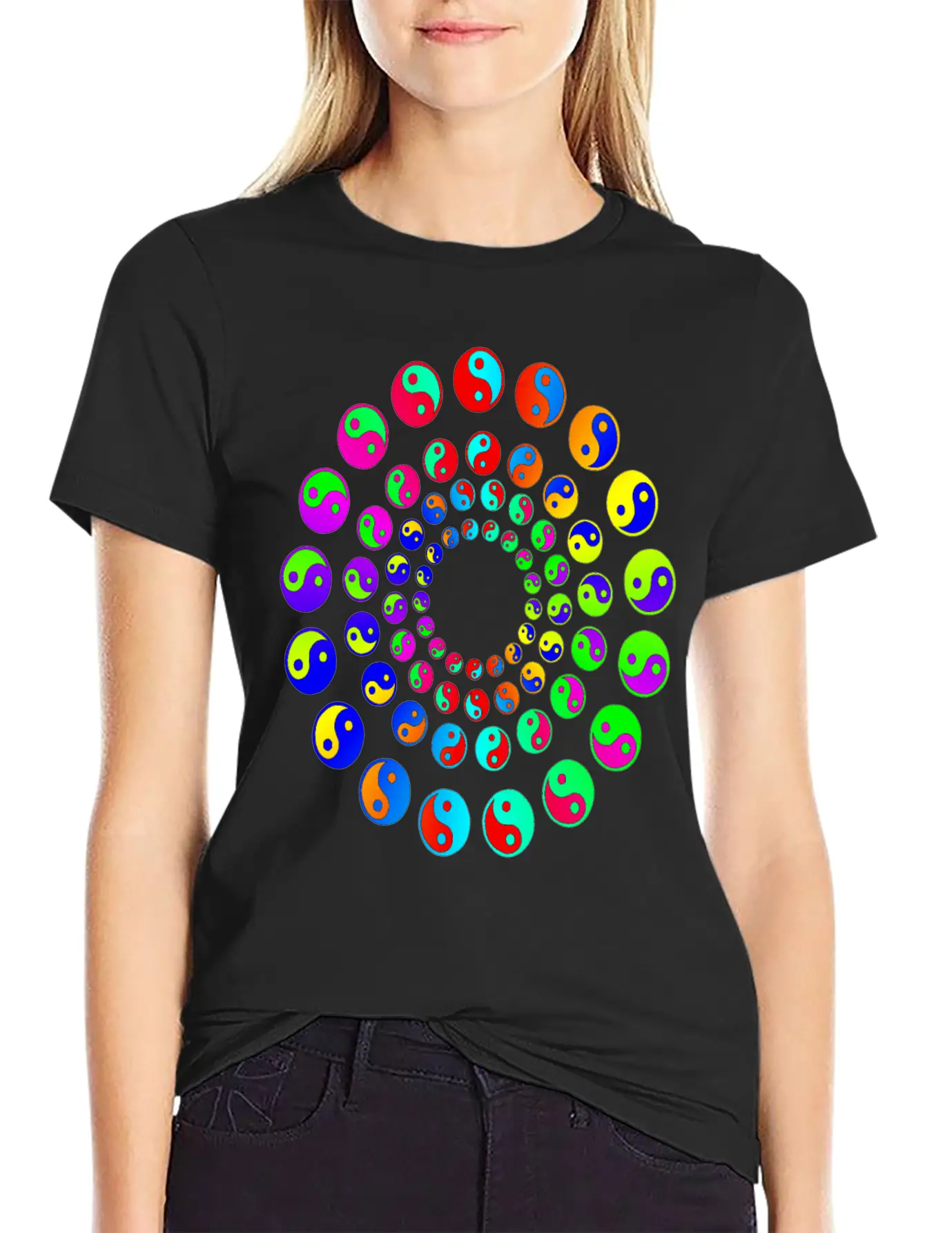 Harmony Phases Of Light Basic Graphic T-Shirt – Daily Comfort In Soft Cotton