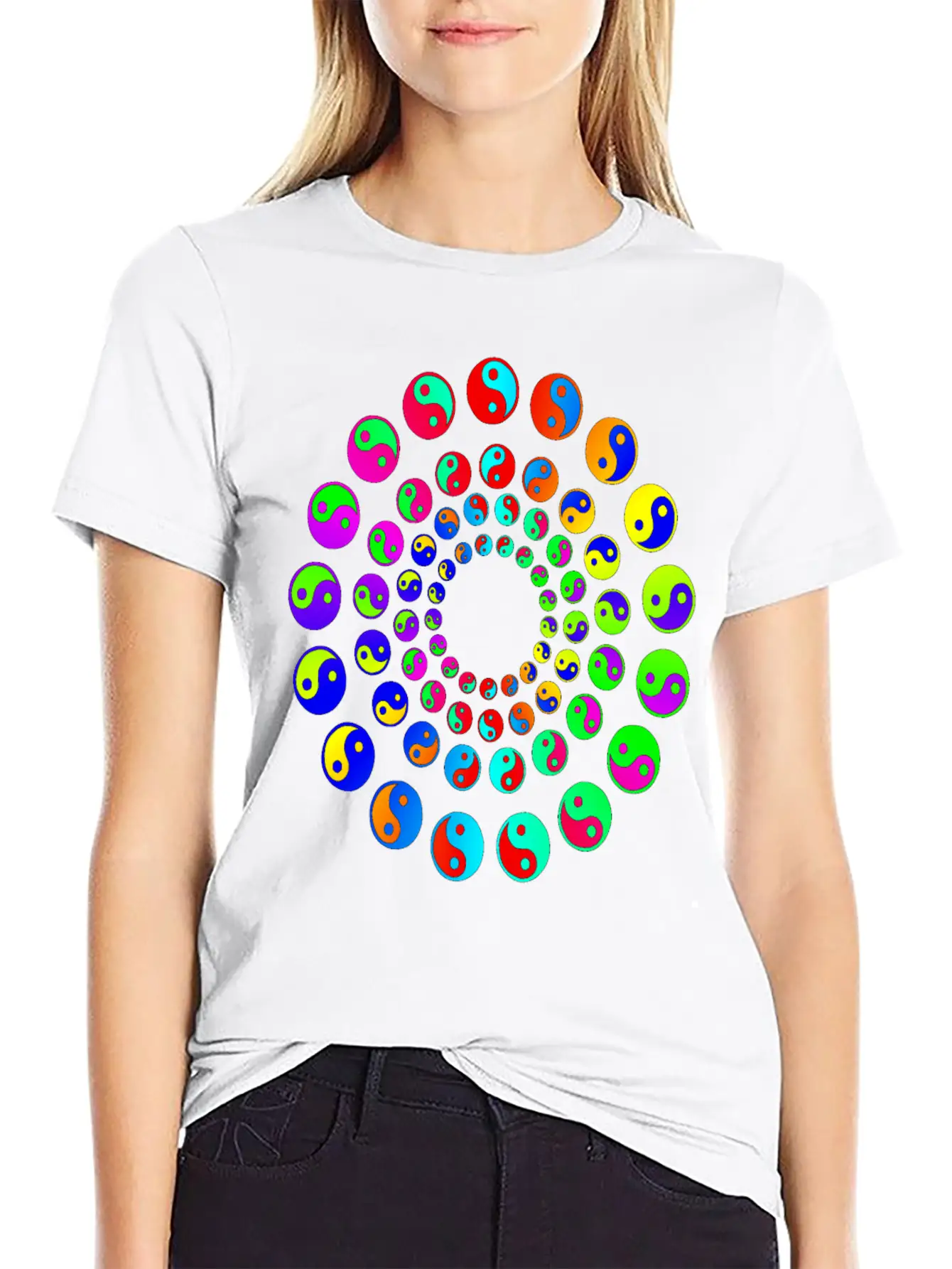 Harmony Phases Of Light Basic Graphic T-Shirt – Daily Comfort In Soft Cotton