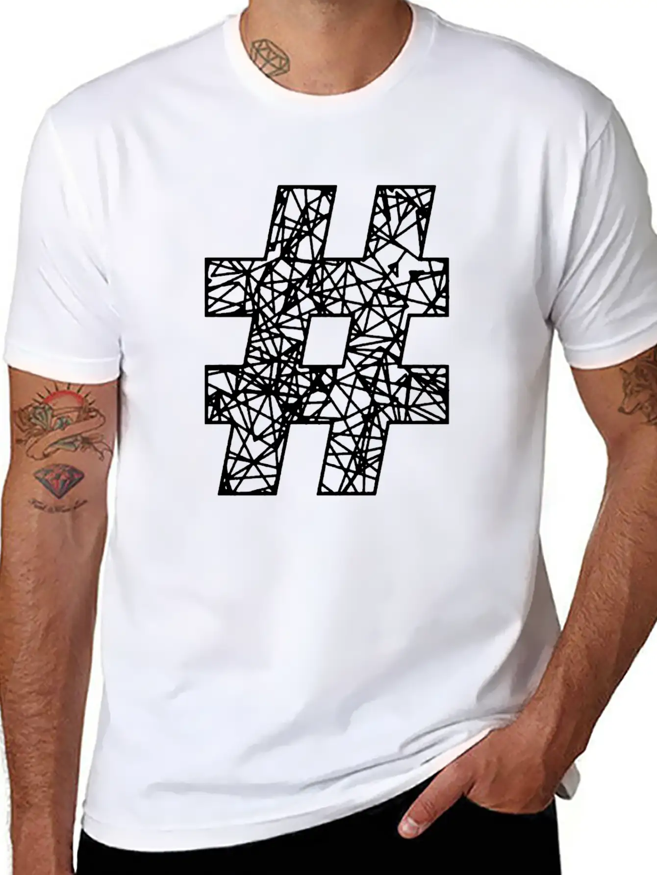 Hashtag Style Stylish Everyday T-Shirt – Unisex Basic Cotton Tee