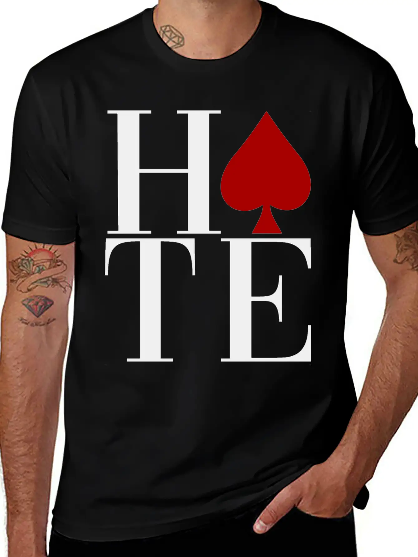 HATE Essential Unisex Summer Tee – Soft Cotton Casual Fit