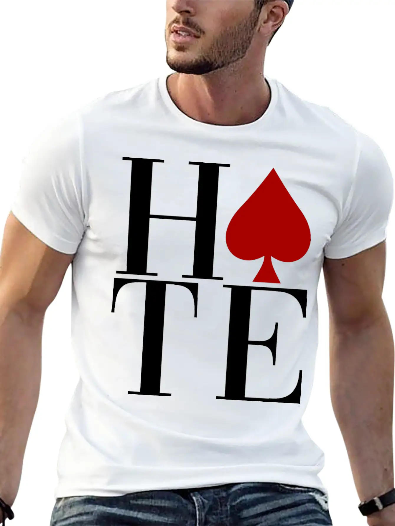 HATE Essential Unisex Summer Tee – Soft Cotton Casual Fit