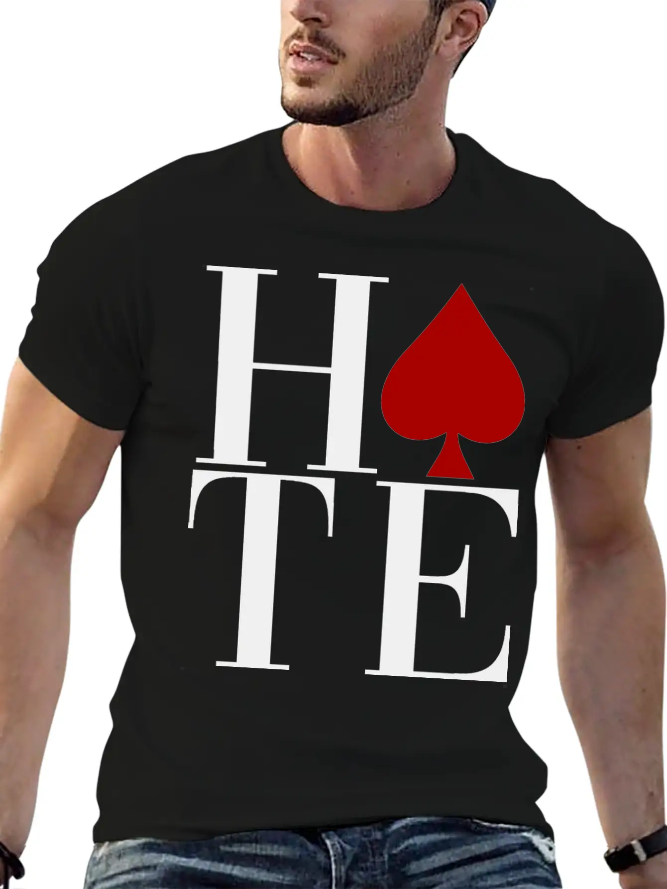 HATE Essential Unisex Summer Tee – Soft Cotton Casual Fit