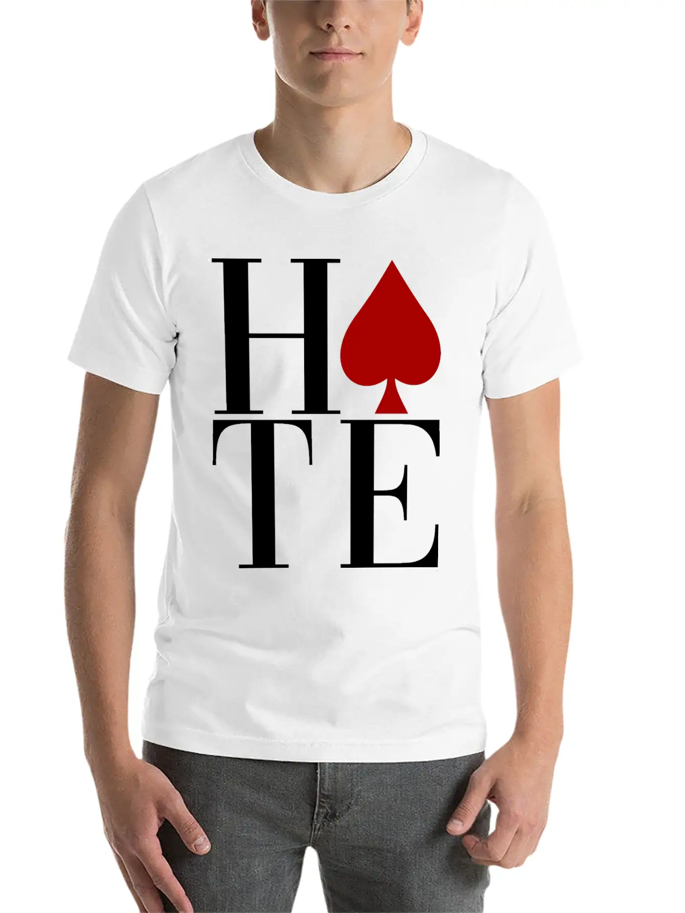HATE Essential Unisex Summer Tee – Soft Cotton Casual Fit