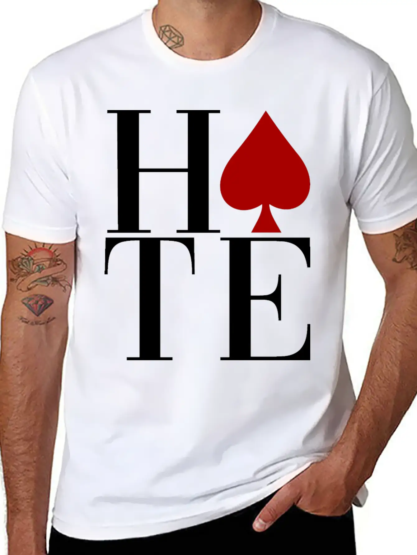 HATE Essential Unisex Summer Tee – Soft Cotton Casual Fit