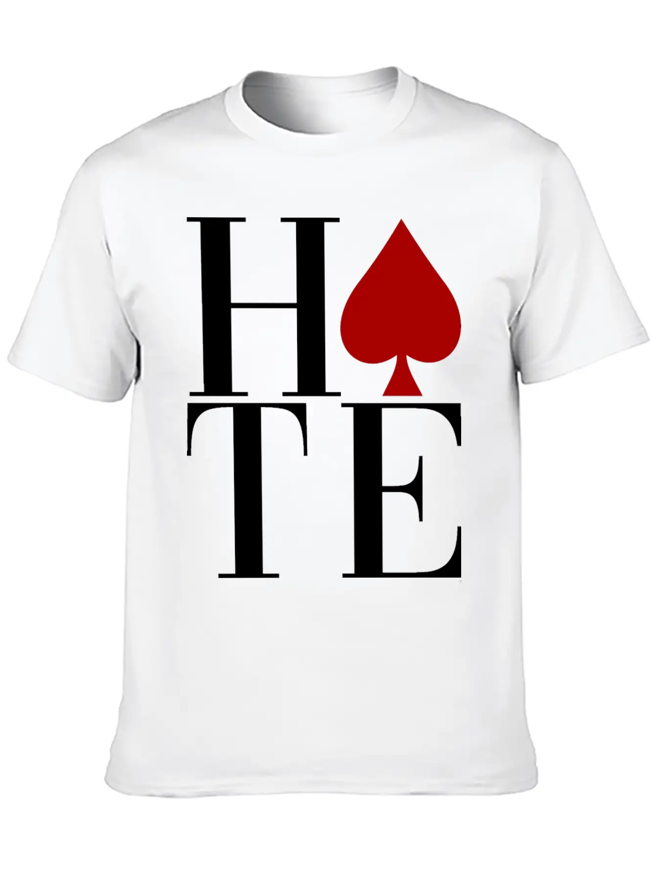 HATE Essential Unisex Summer Tee – Soft Cotton Casual Fit