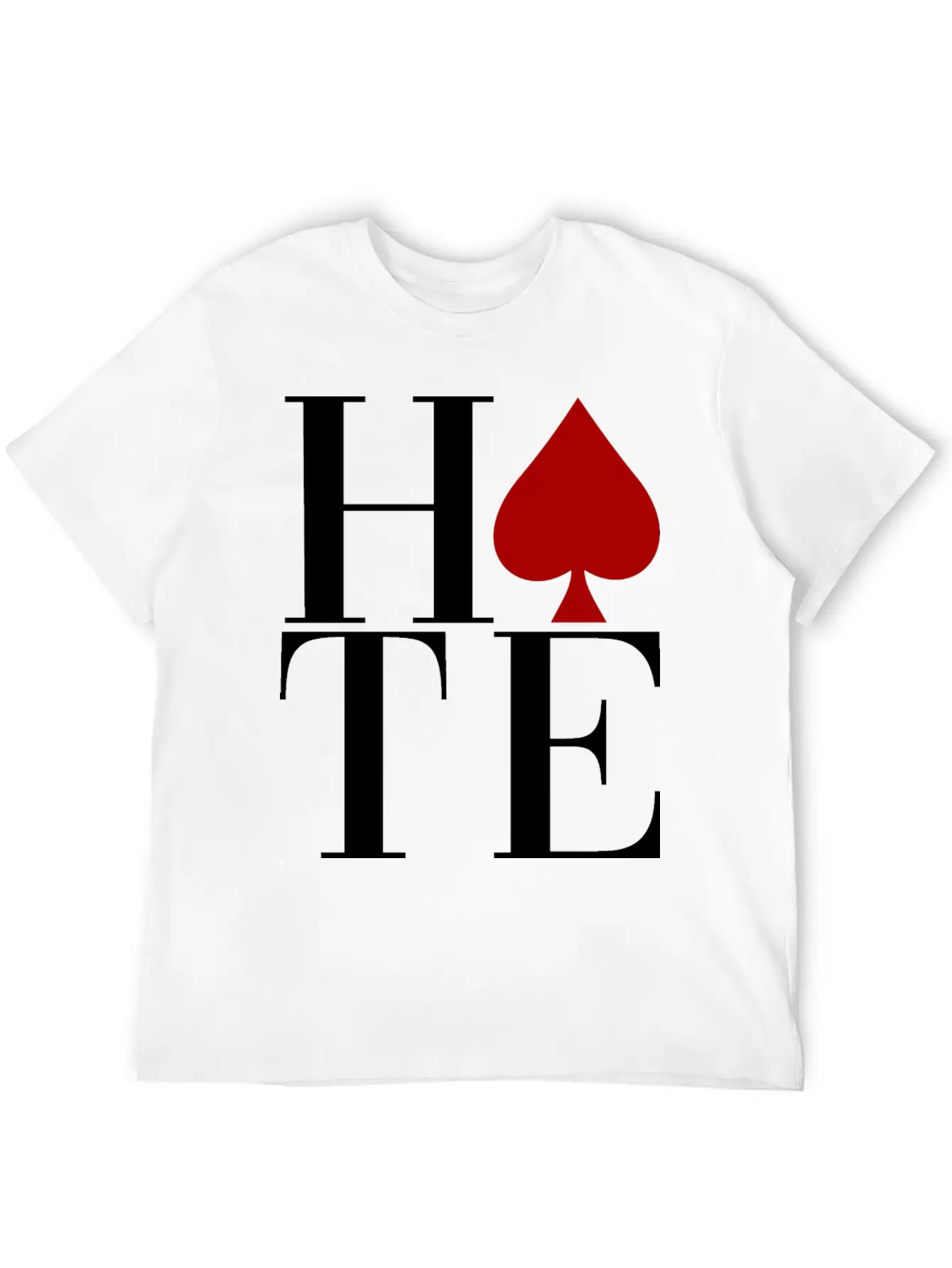 HATE Essential Unisex Summer Tee – Soft Cotton Casual Fit