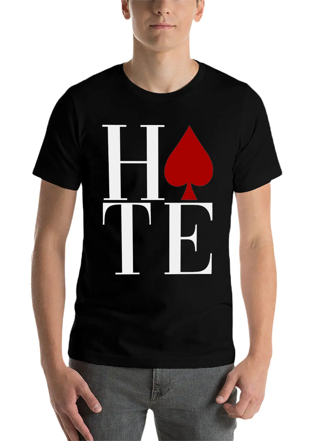 HATE Essential Unisex Summer Tee – Soft Cotton Casual Fit