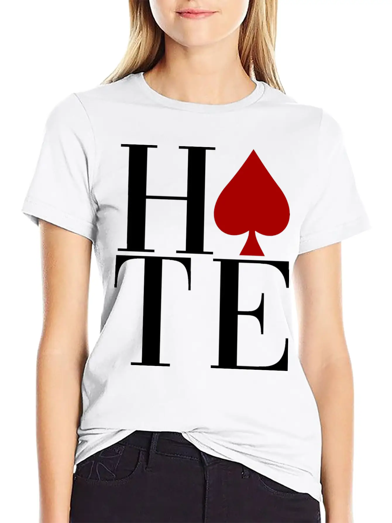 HATE Essential Unisex Summer Tee – Soft Cotton Casual Fit