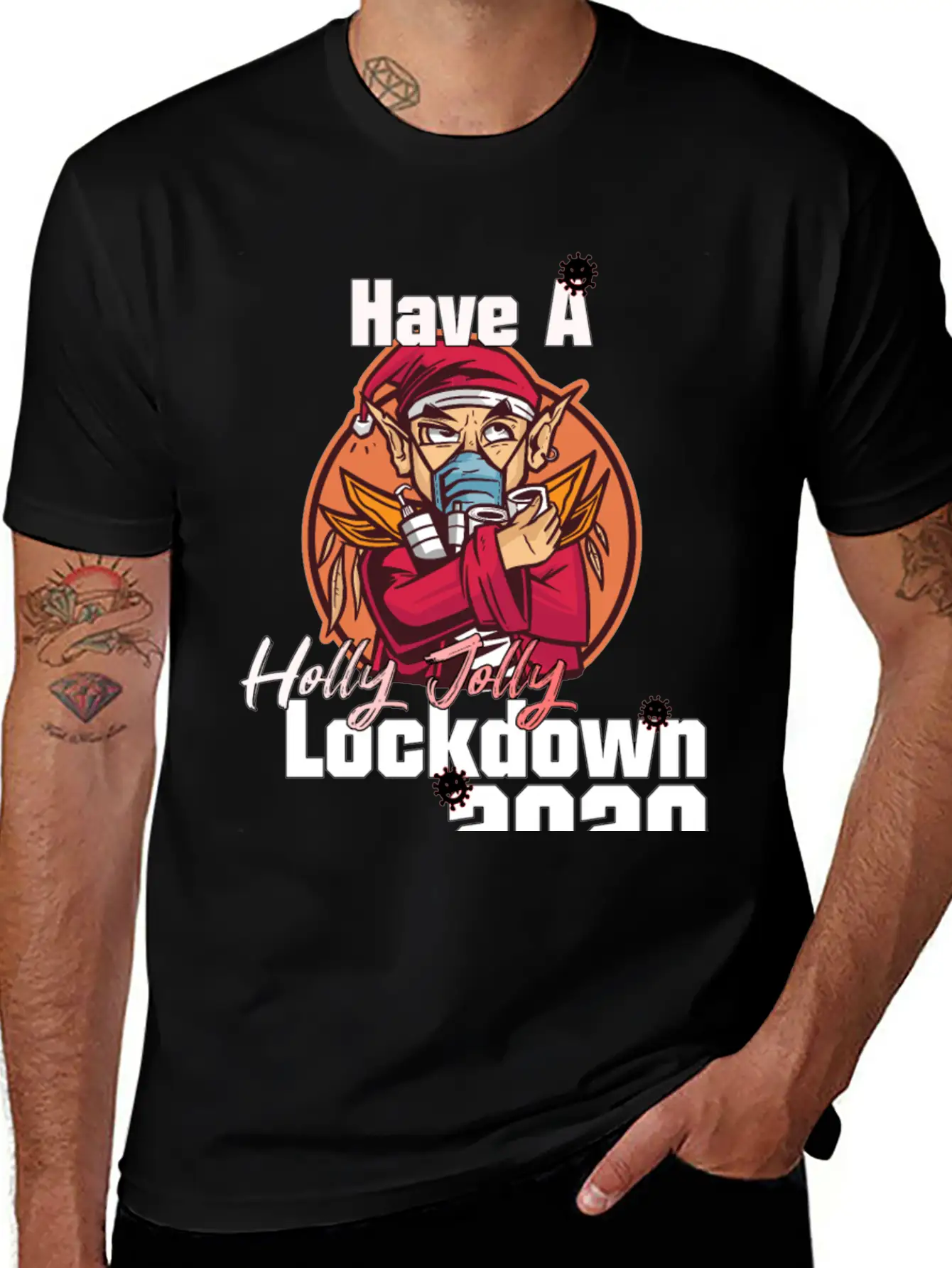 Have A Holly Jolly Lockdown Essential Unisex Summer Tee – Soft Cotton Casual Fit