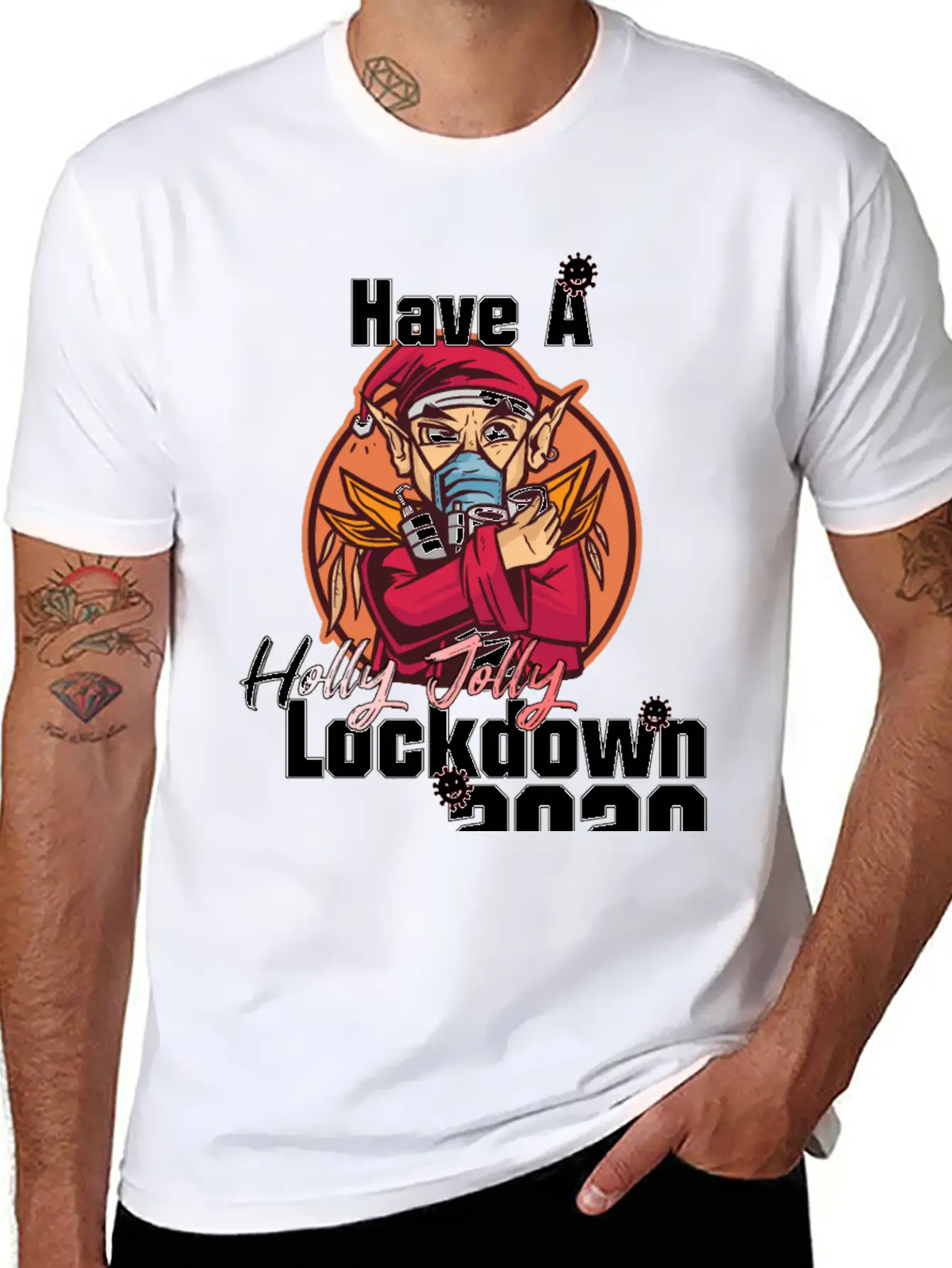 Have A Holly Jolly Lockdown Essential Unisex Summer Tee – Soft Cotton Casual Fit