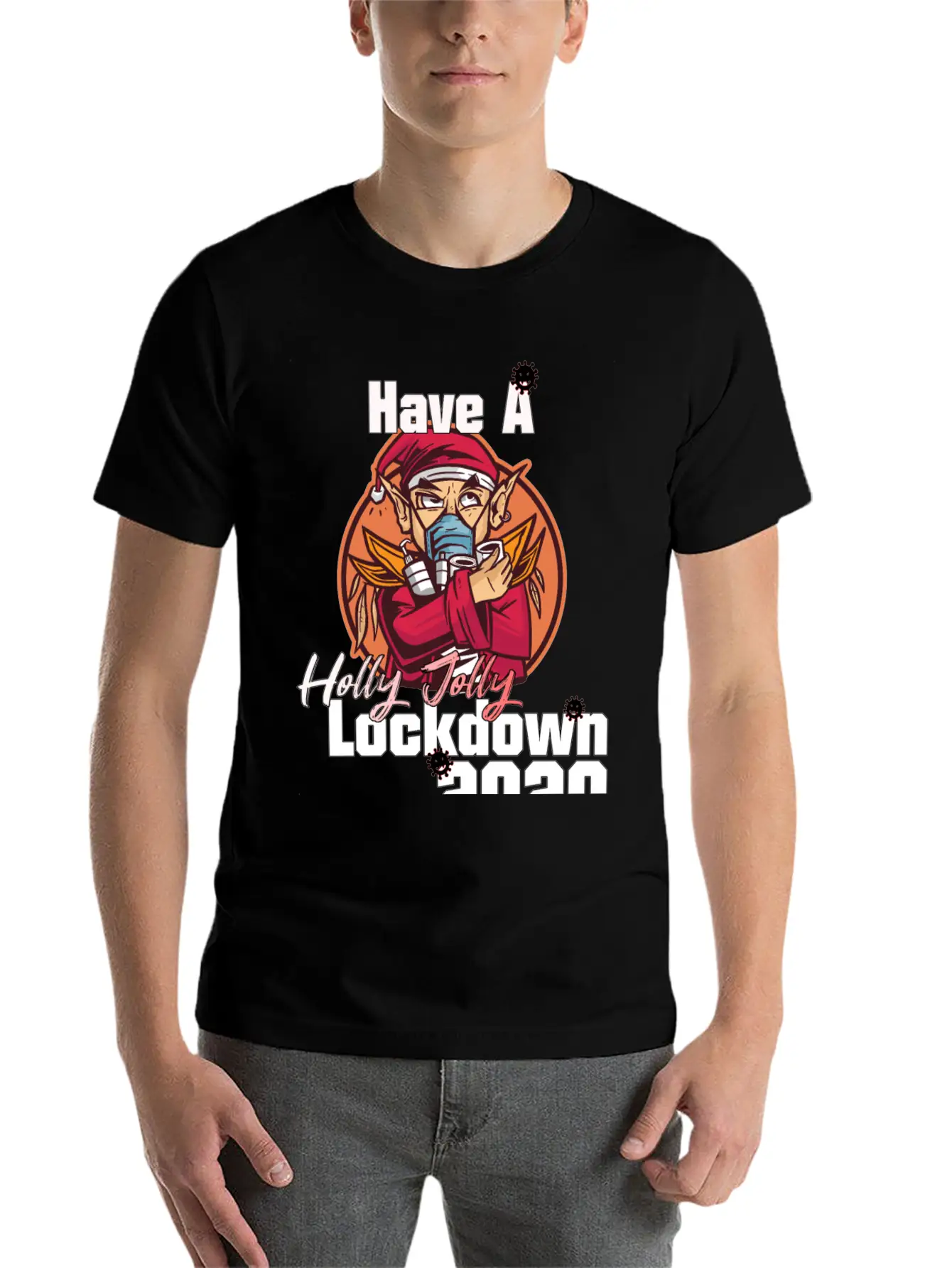 Have A Holly Jolly Lockdown Essential Unisex Summer Tee – Soft Cotton Casual Fit