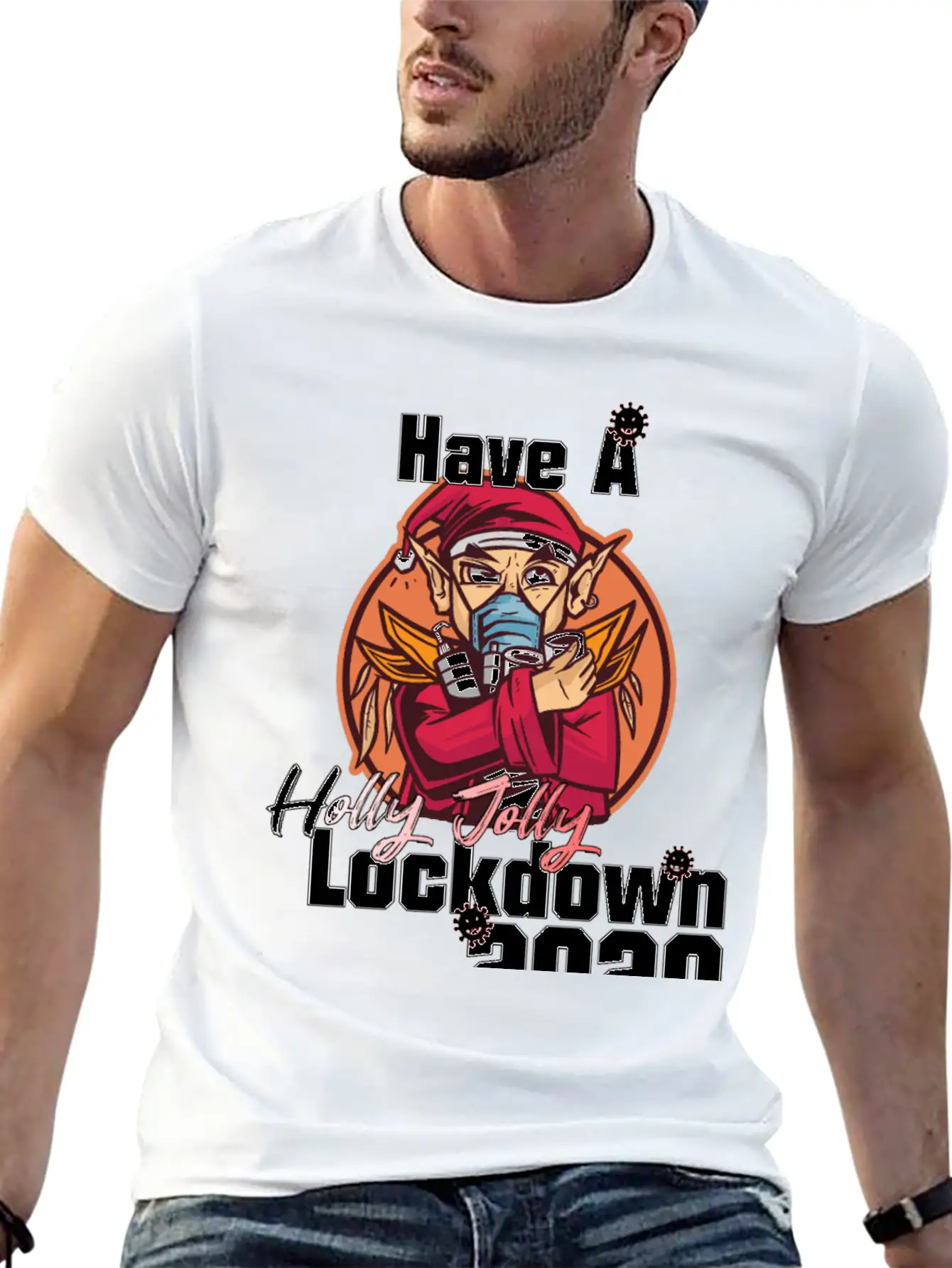 Have A Holly Jolly Lockdown Essential Unisex Summer Tee – Soft Cotton Casual Fit