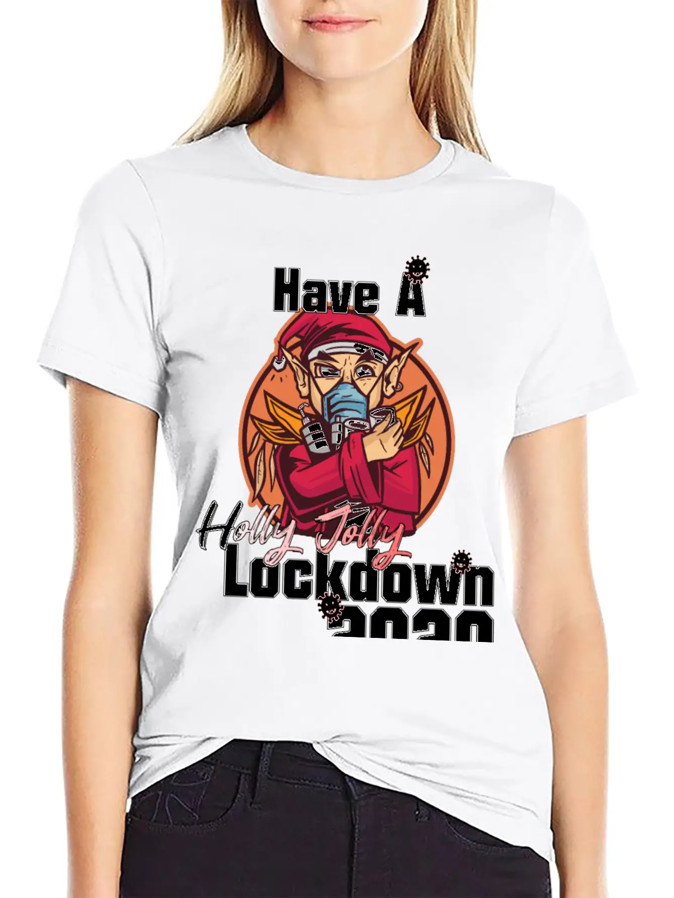 Have A Holly Jolly Lockdown Essential Unisex Summer Tee – Soft Cotton Casual Fit