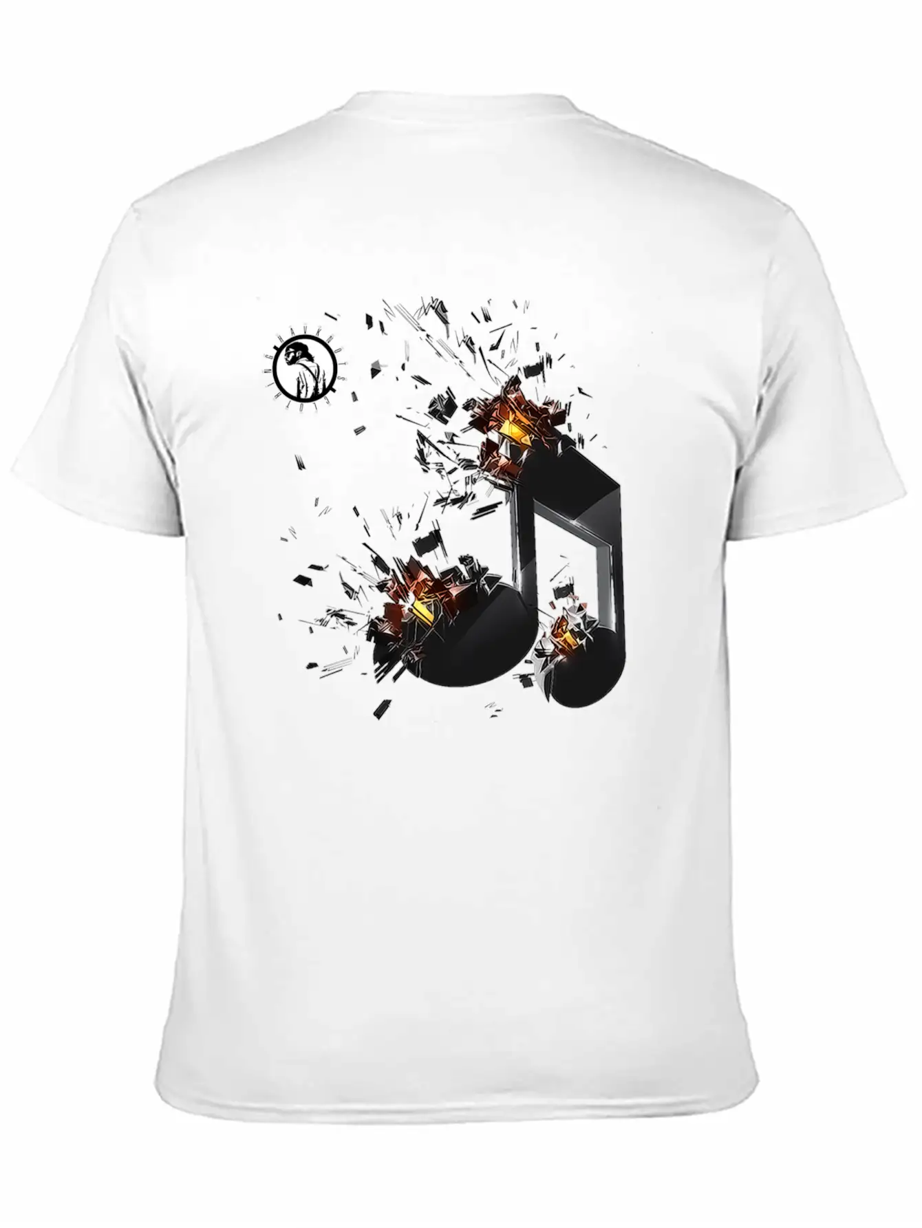 Havknot Studios Music Logo Unisex Short Sleeve Soft Cotton T-Shirt – Casual Everyday Wear