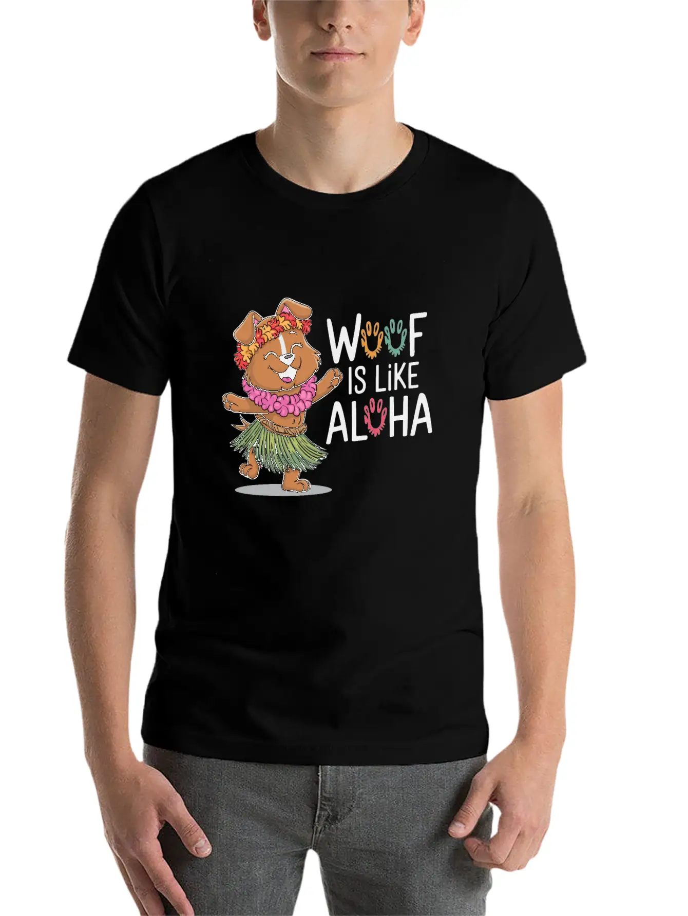 Hawaii Animal Haku Lei Grass Skirt Hula Dance Comfortable Minimalist Graphic Tee – Summer Style Essential