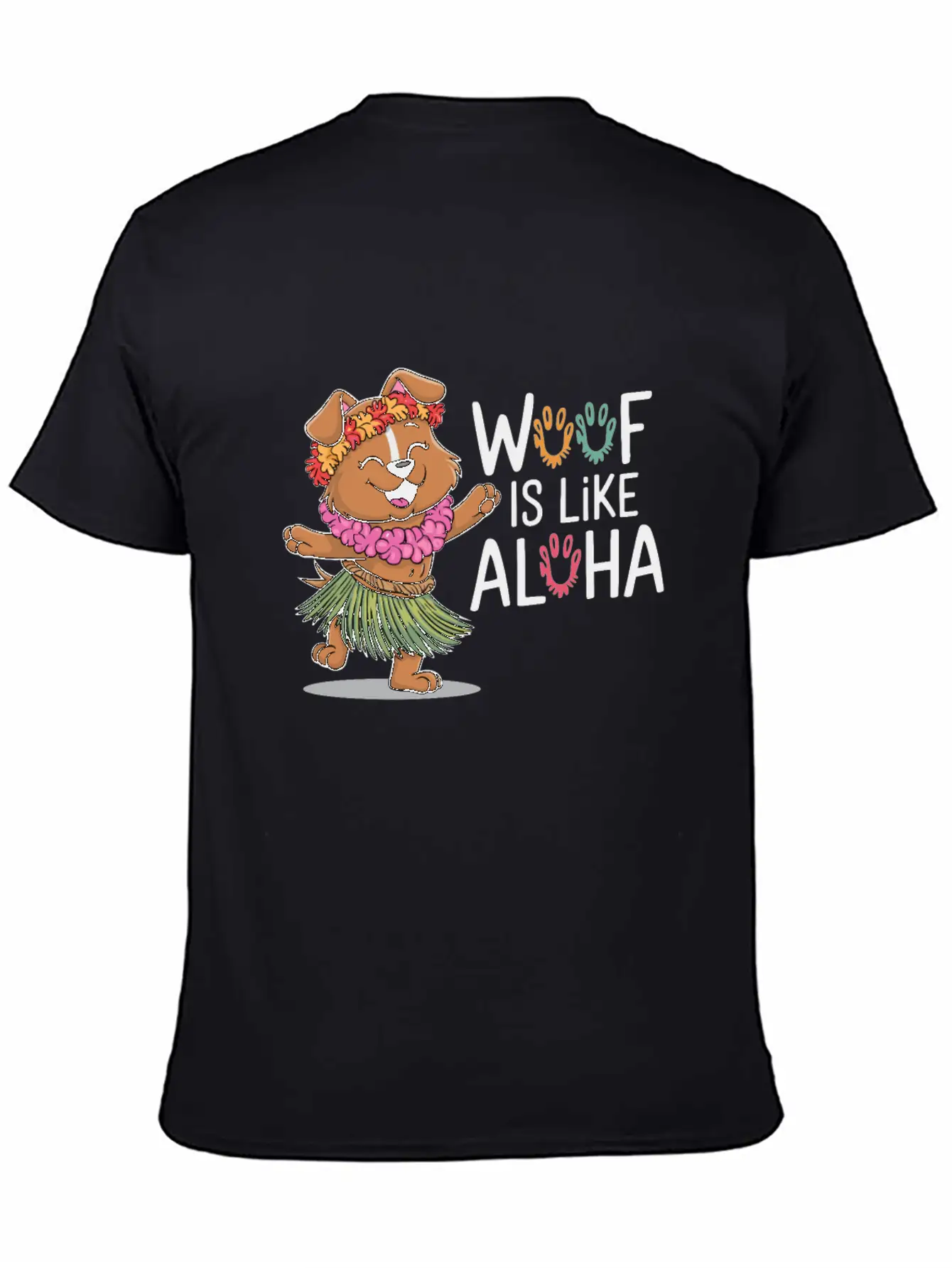 Hawaii Animal Haku Lei Grass Skirt Hula Dance Comfortable Minimalist Graphic Tee – Summer Style Essential