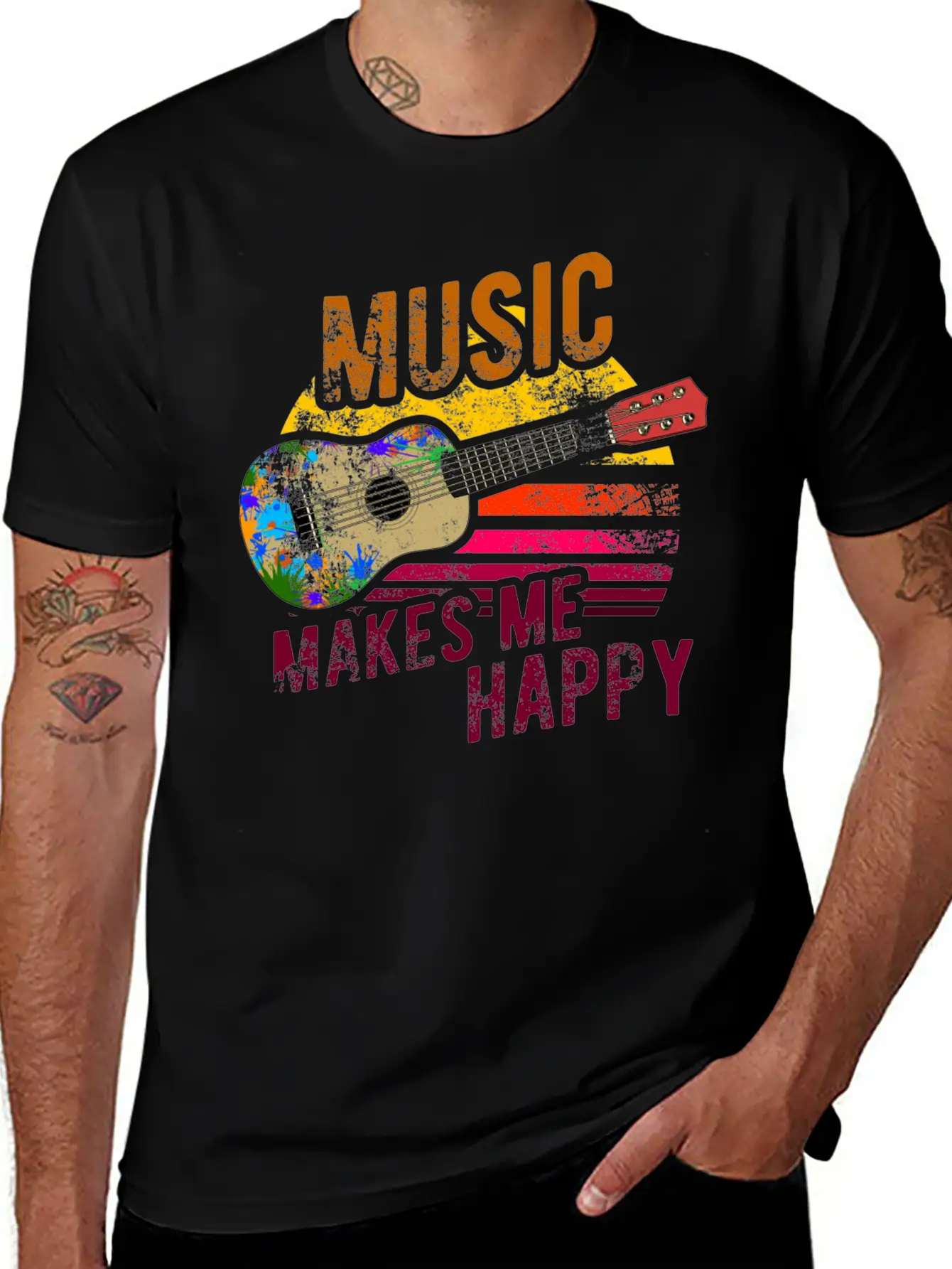 Hawaii Guitar Stylish Everyday T-Shirt – Unisex Basic Cotton Tee